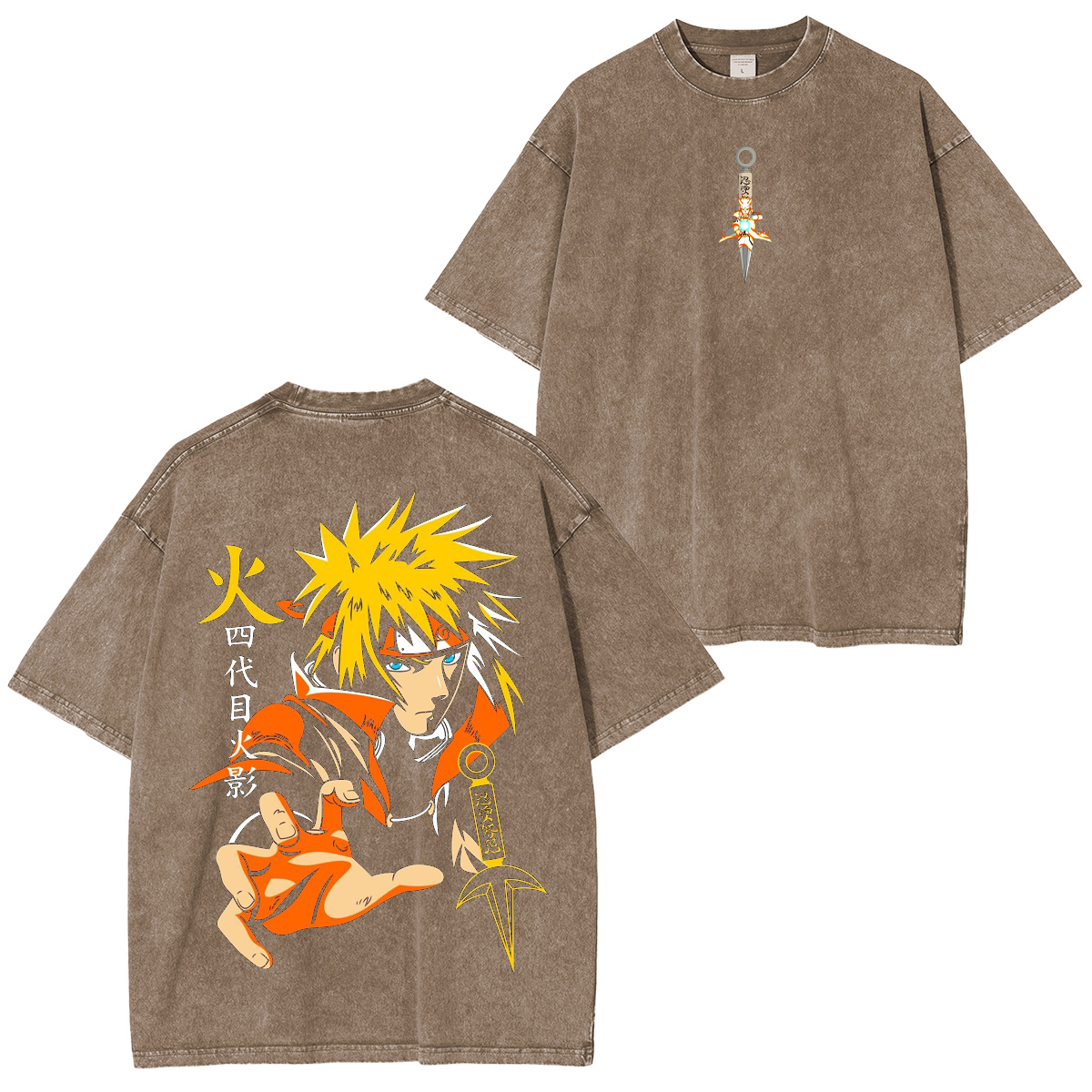Minato Namikaze,Naruto Anime Unsiex Washed T-Shirt