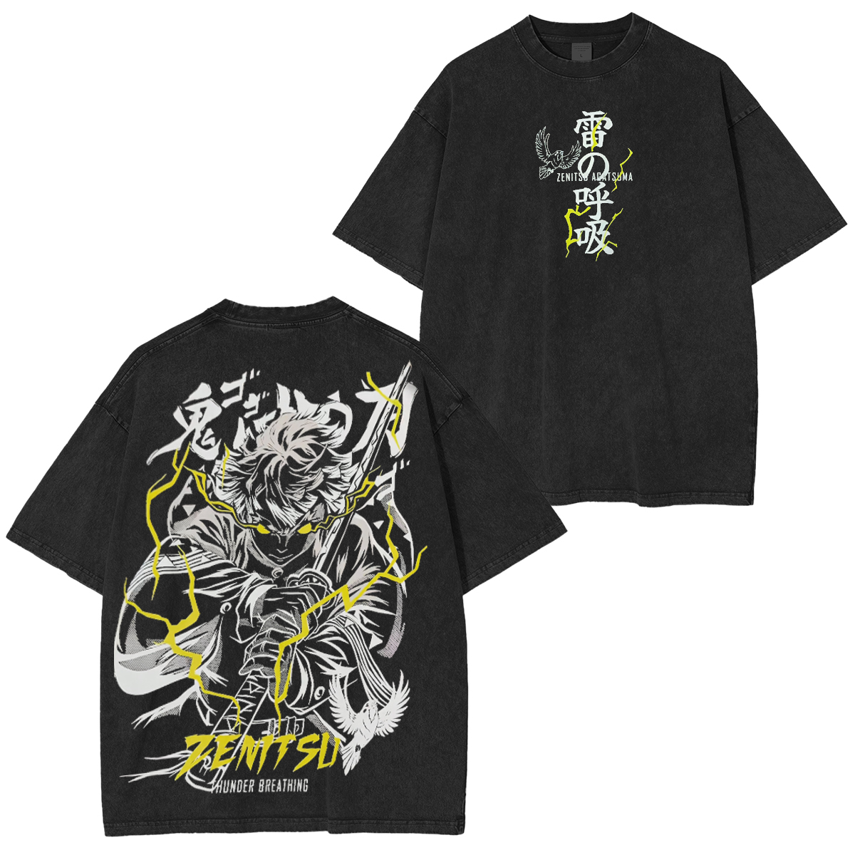 Rock Zenitsu��s Thunder Breathing power Vintage Tee