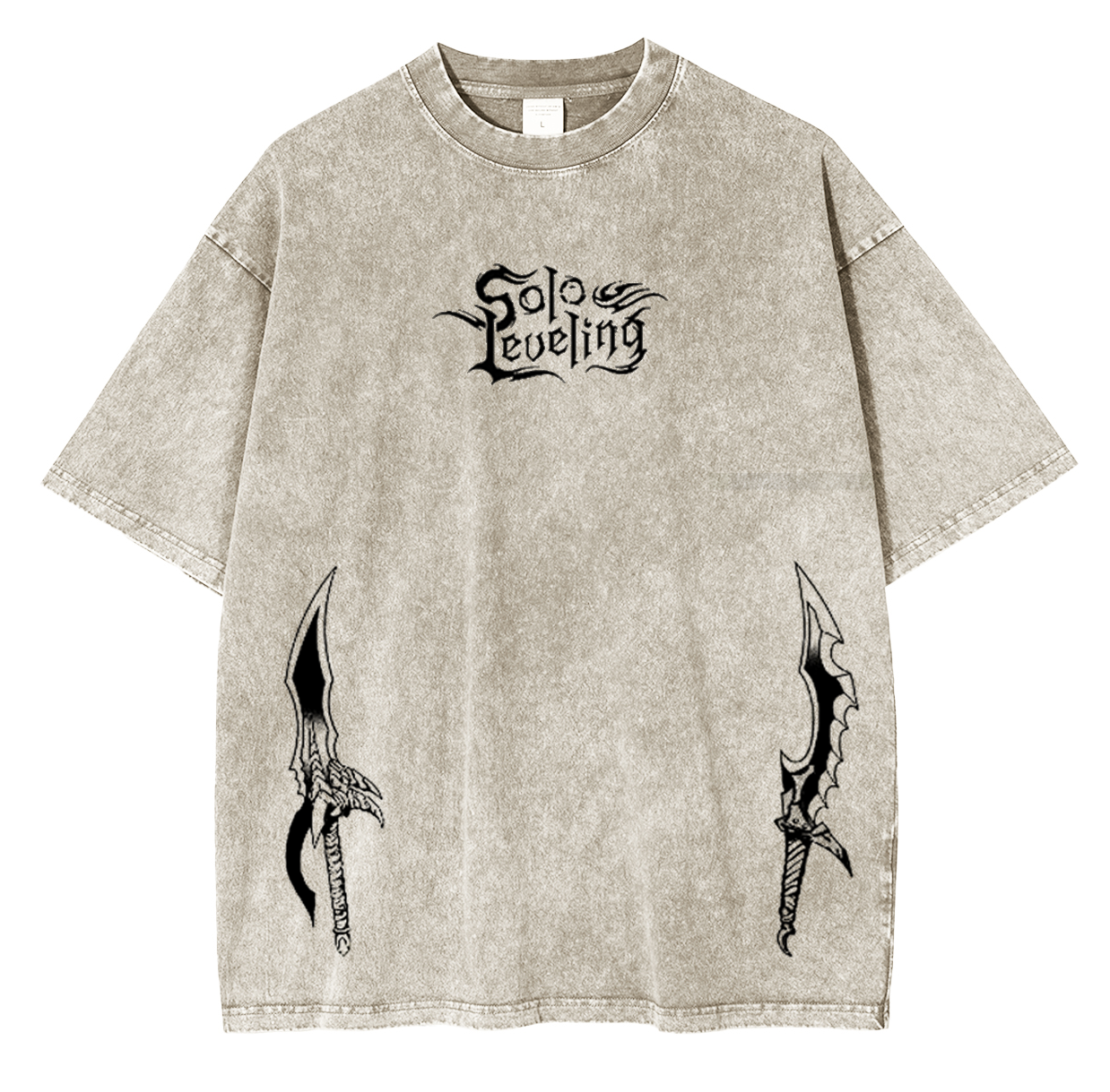 Solo Leveling Anime Unsiex Washed T-Shirt