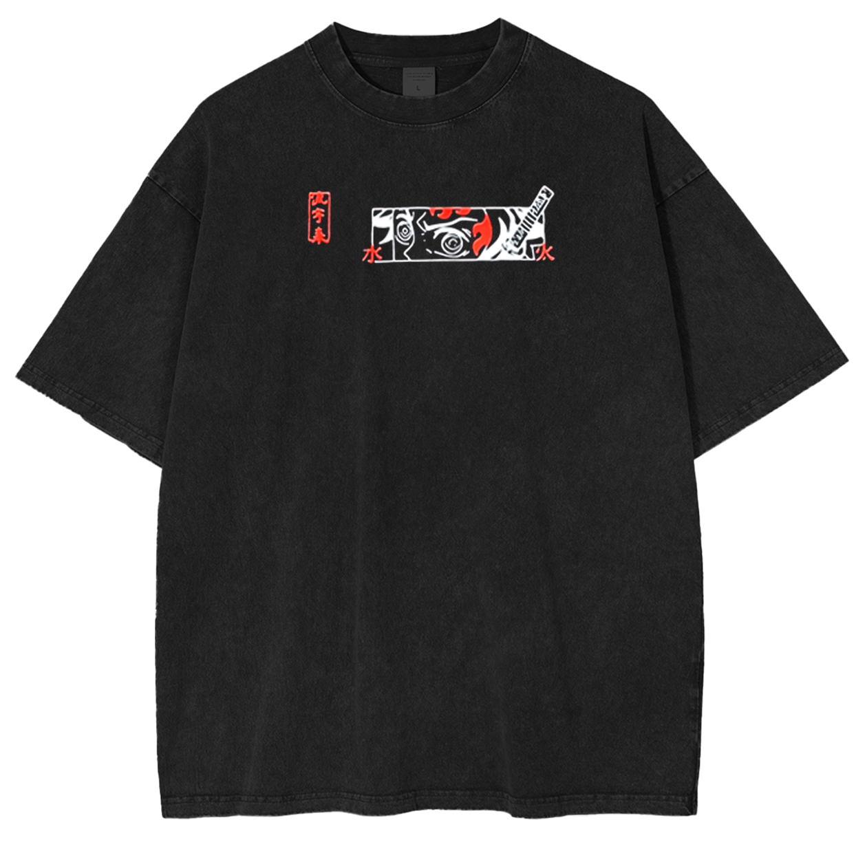 Tanjiro Kamado,Demon Slayer Anime Unsiex Washed T-Shirt
