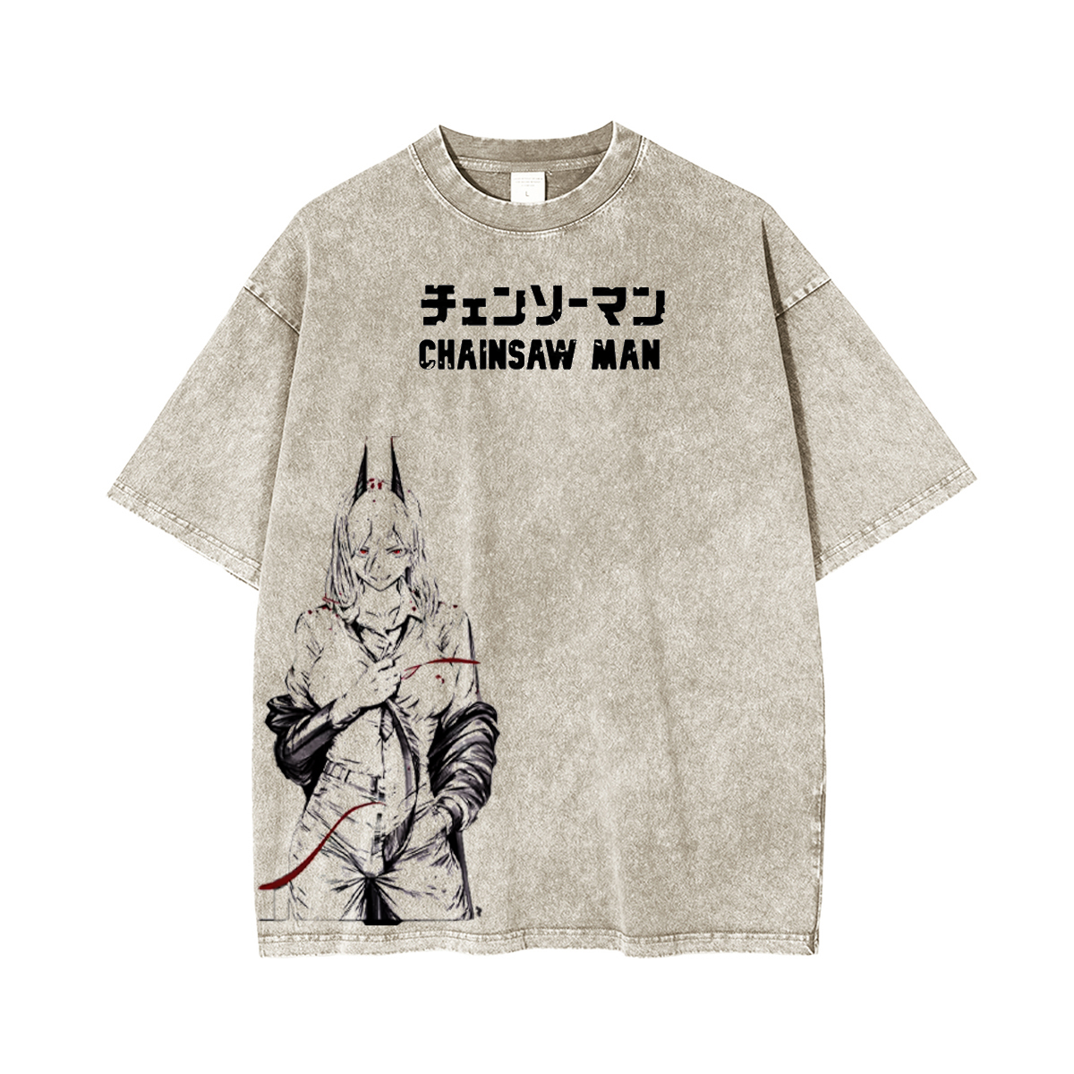 Chainsaw Man Unsiex Washed T-Shirt