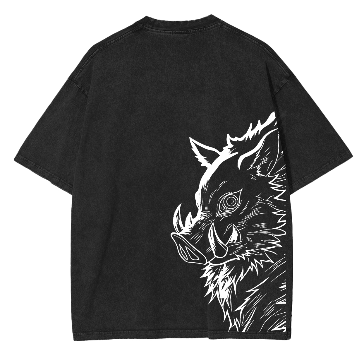 Inosuke,Demon Slayer Anime Unsiex Washed T-Shirt