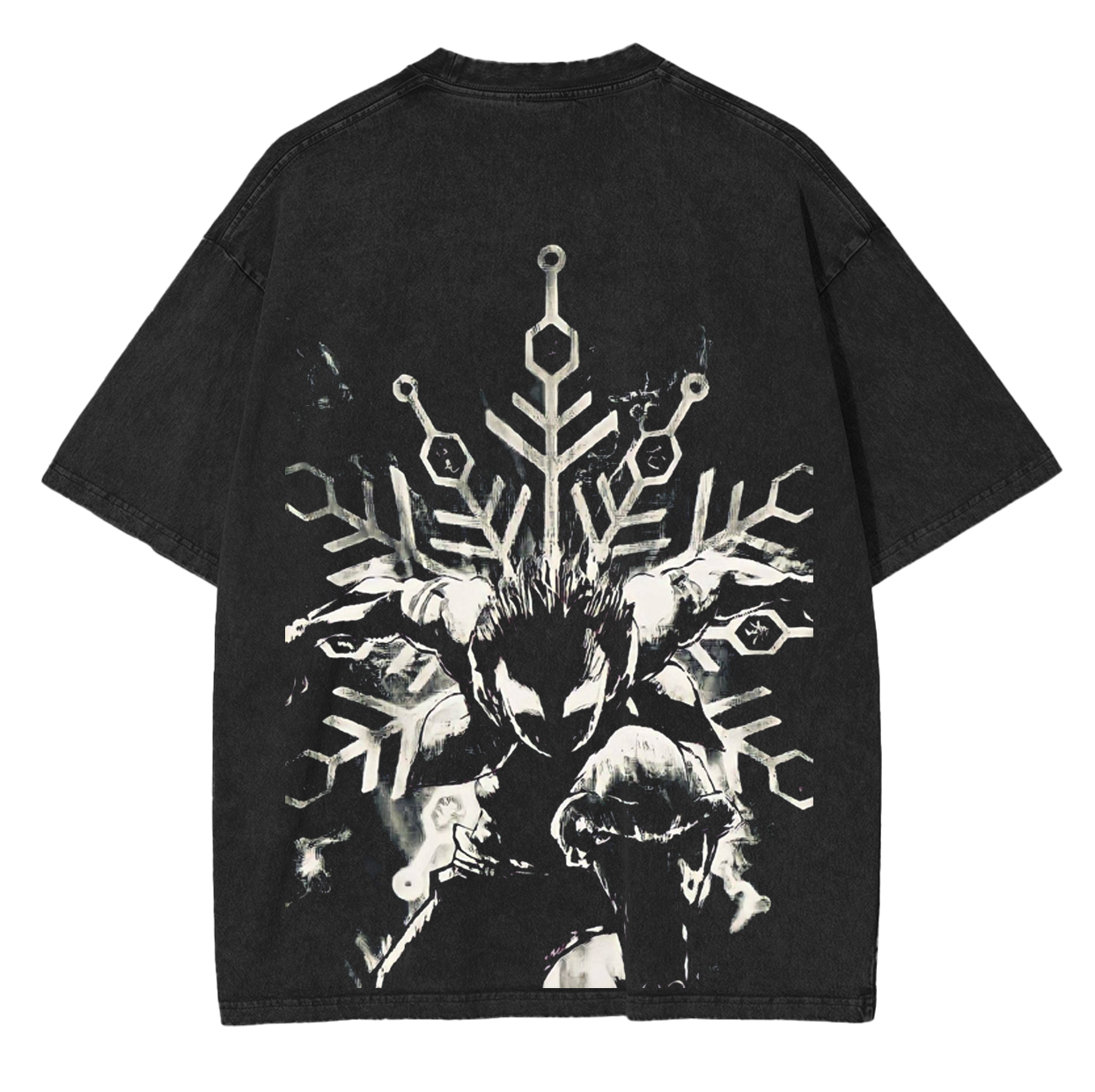 Akaza Upper Moon 3,Demon Slayer Anime Unsiex Washed T-Shirt