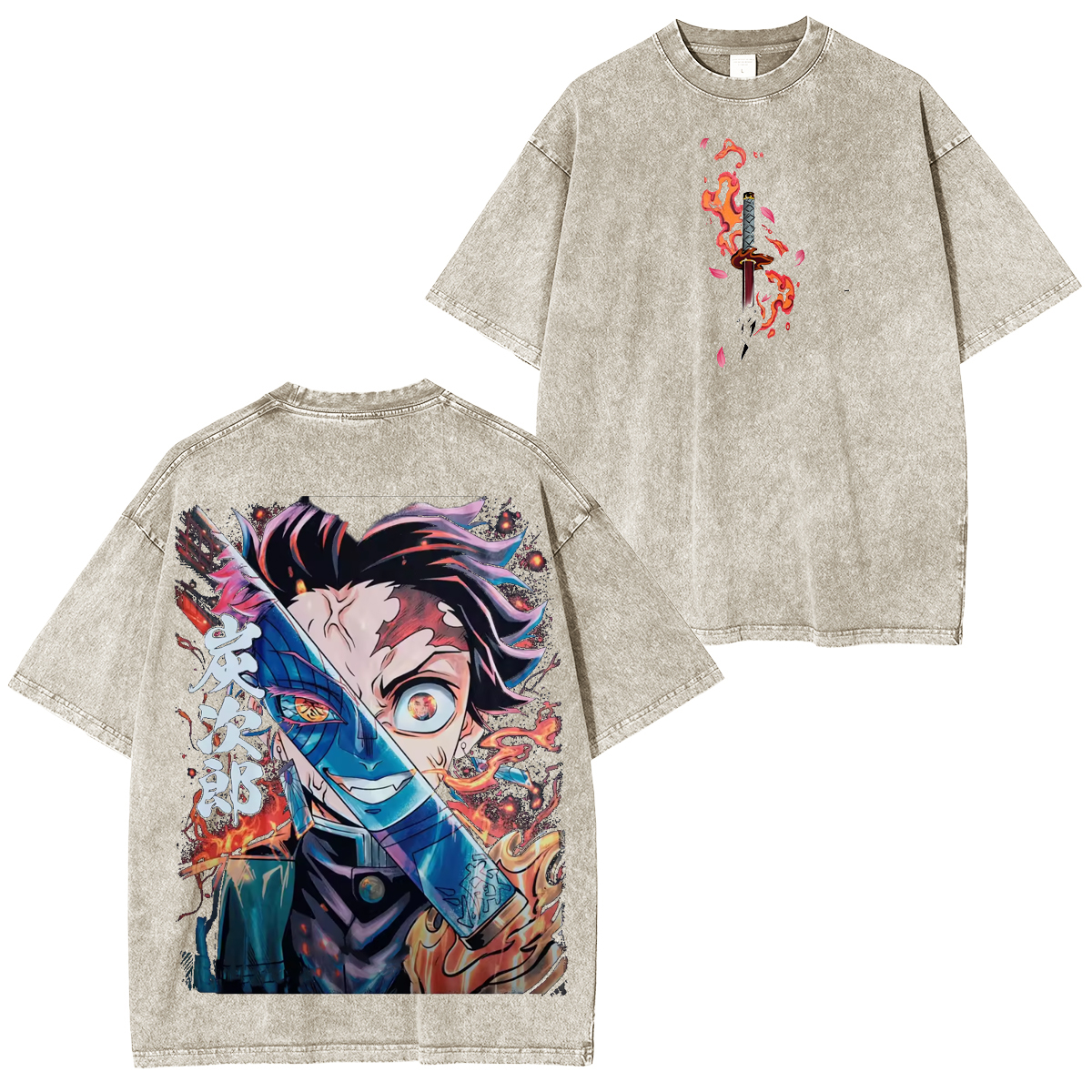 Tanjiro Infinity Castle Demon Slayer Vintage Tee