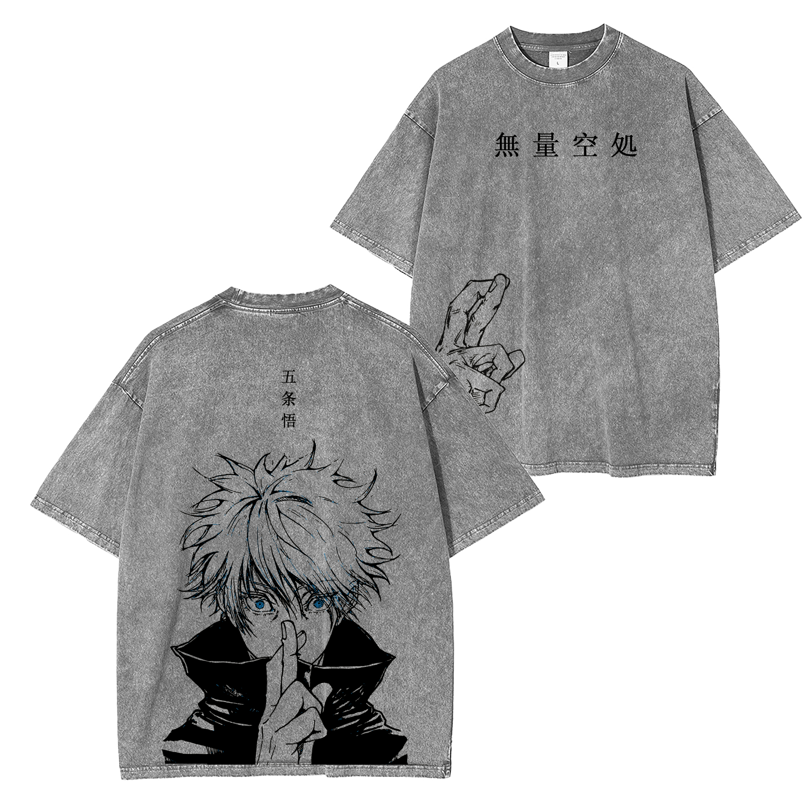 Gojo Satoru Anime Unsiex Washed T-Shirt