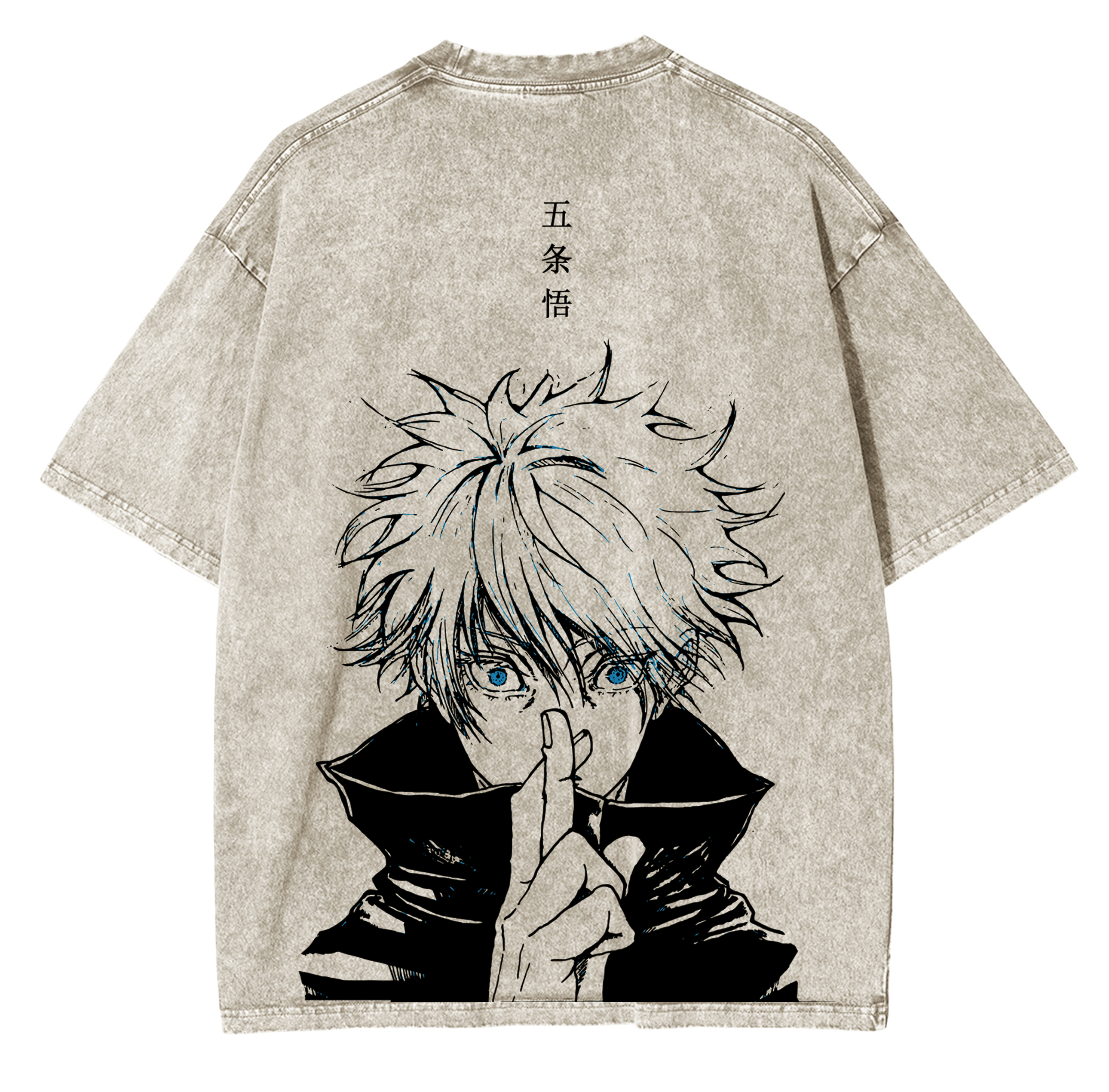 Gojo Satoru Anime Unsiex Washed T-Shirt