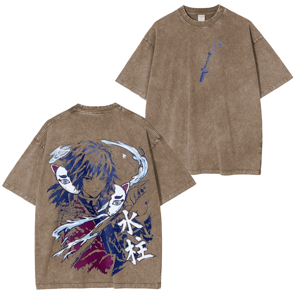 Water Hashira Tomioka Giyuu Washed T-Shirt