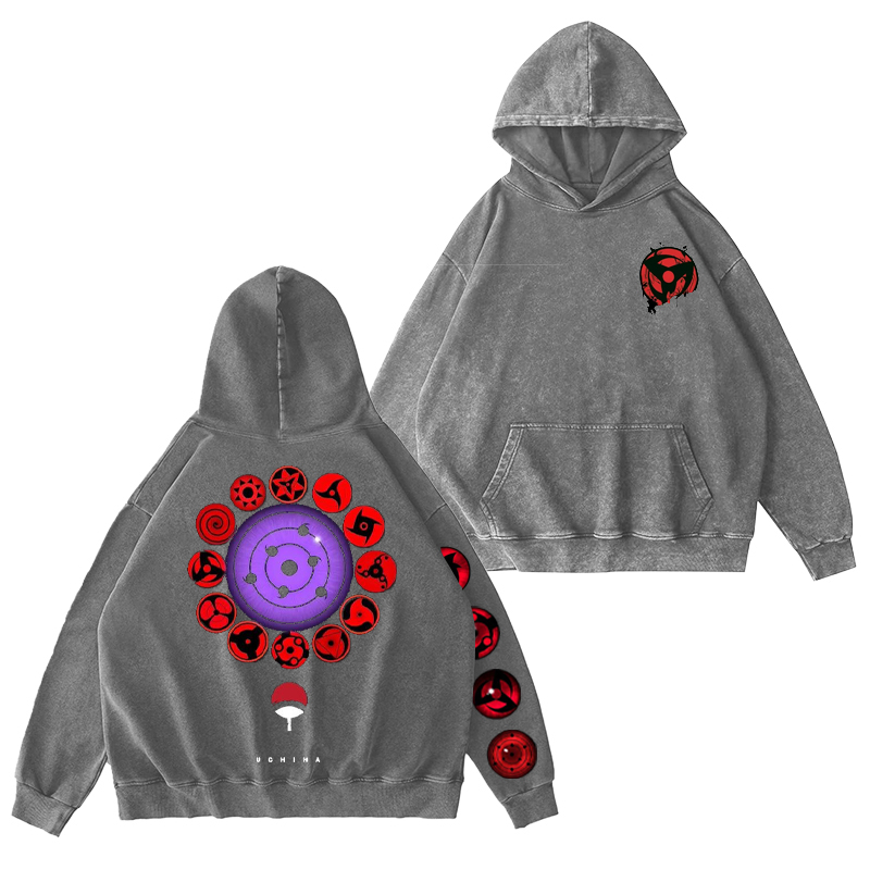Naruto Washed Hooded Sweatshirt