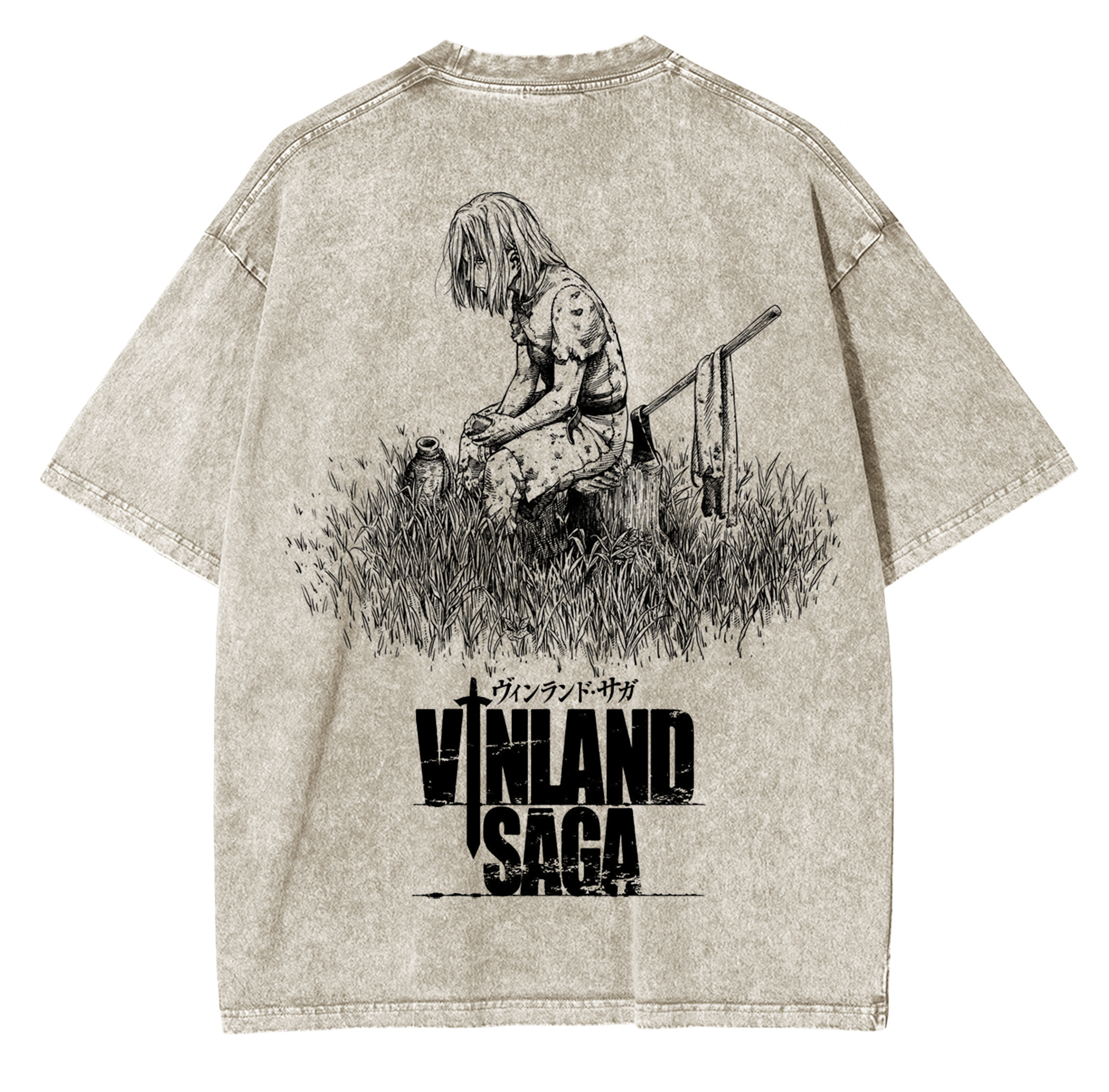 Vinland Saga Anime Unsiex Washed T-Shirt