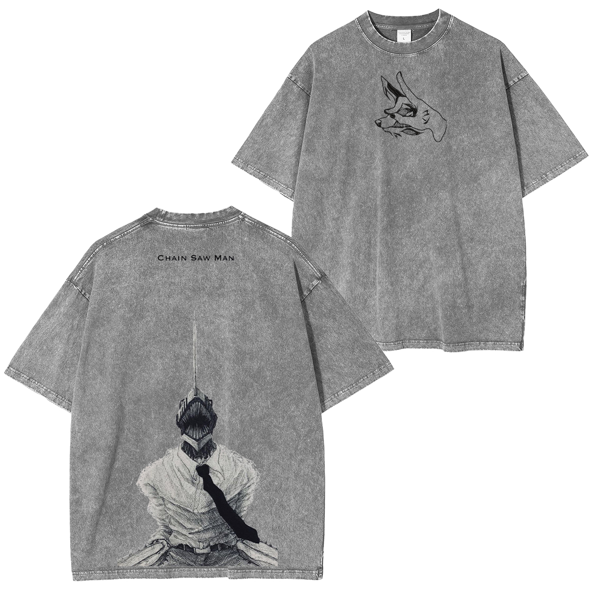 Chainsaw Man Unsiex Washed T-Shirt