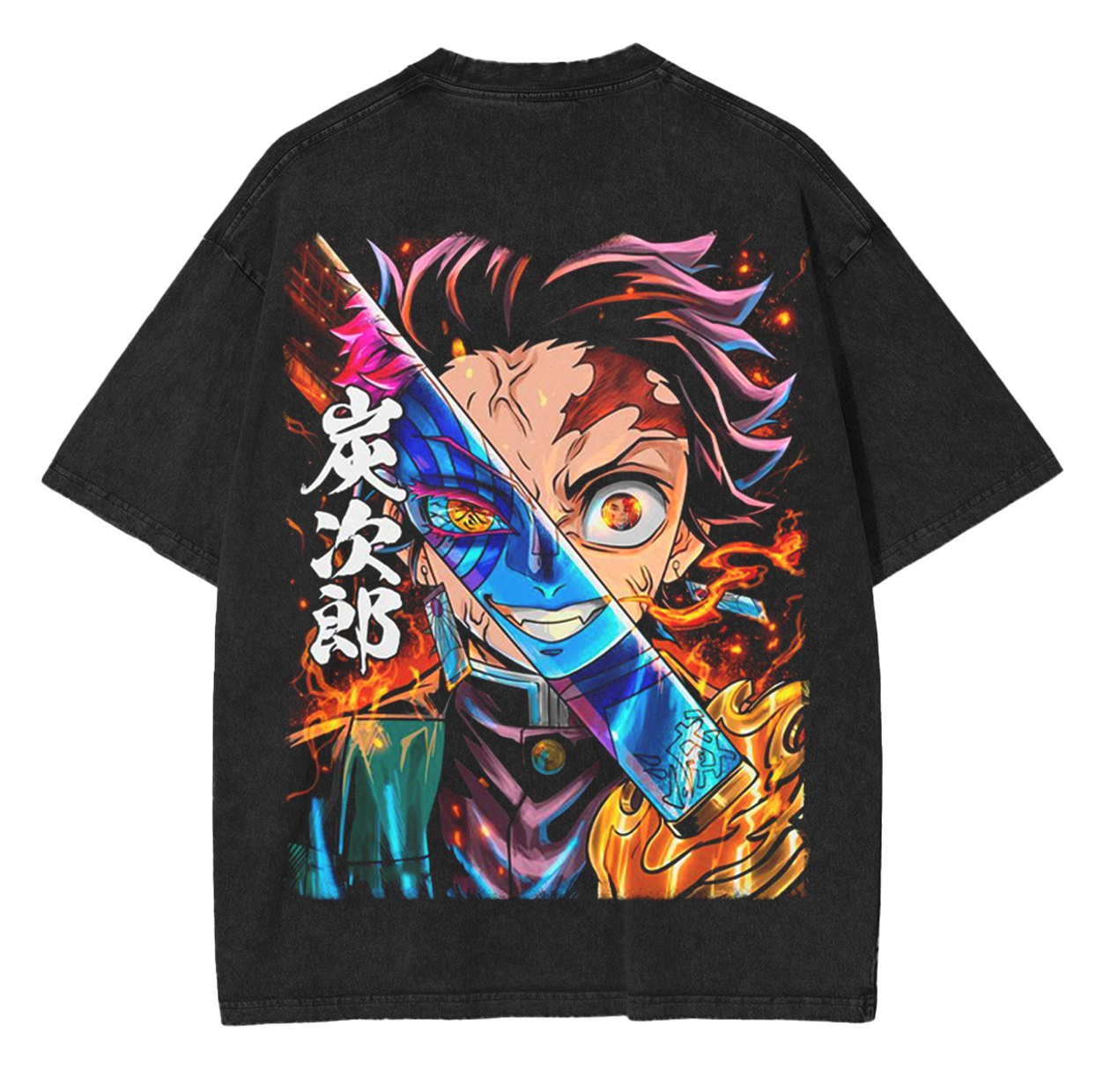 Demon Slayer Anime Unsiex Washed T-Shirt