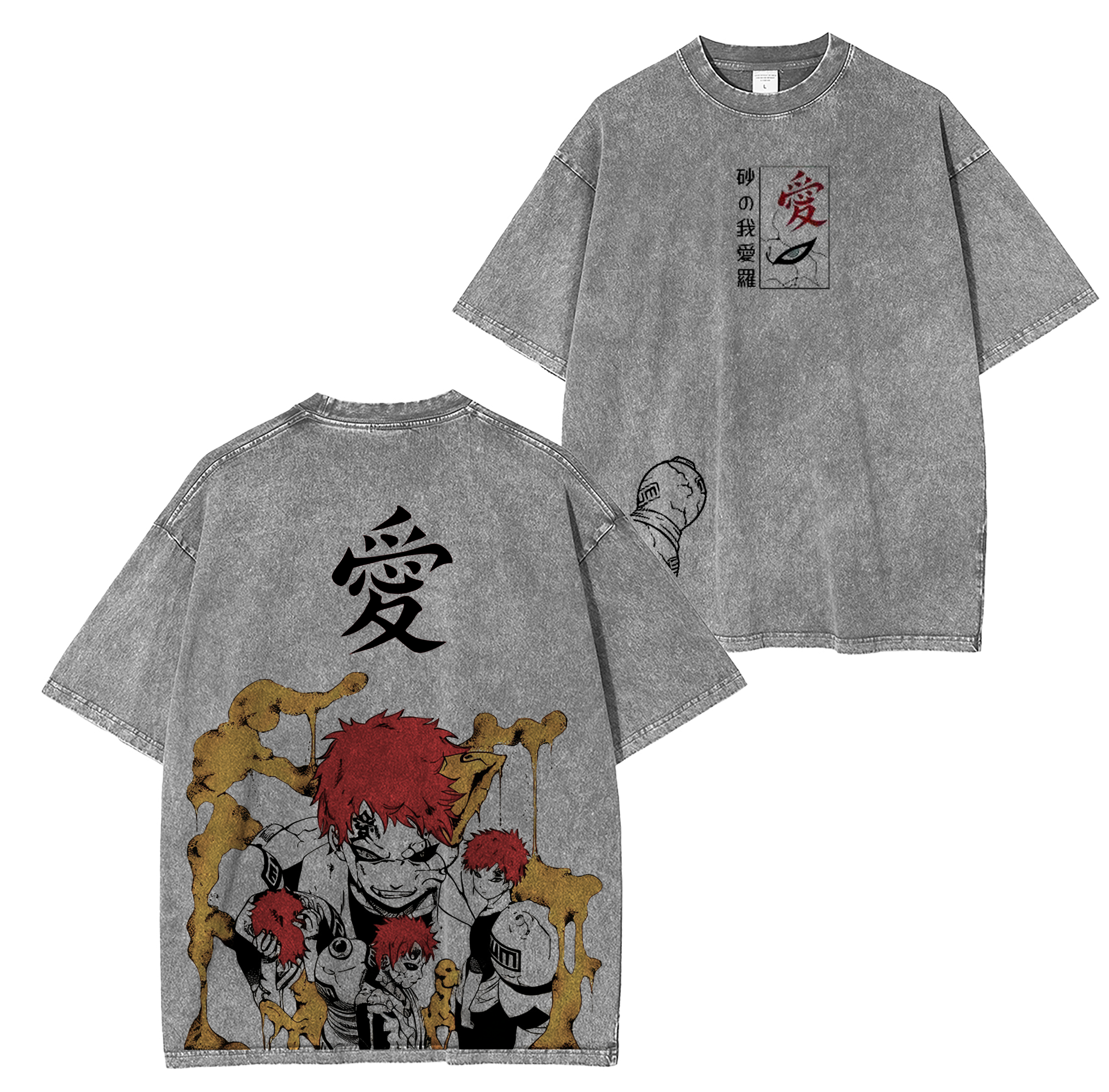 Naruto Anime Unsiex Washed T-Shirt