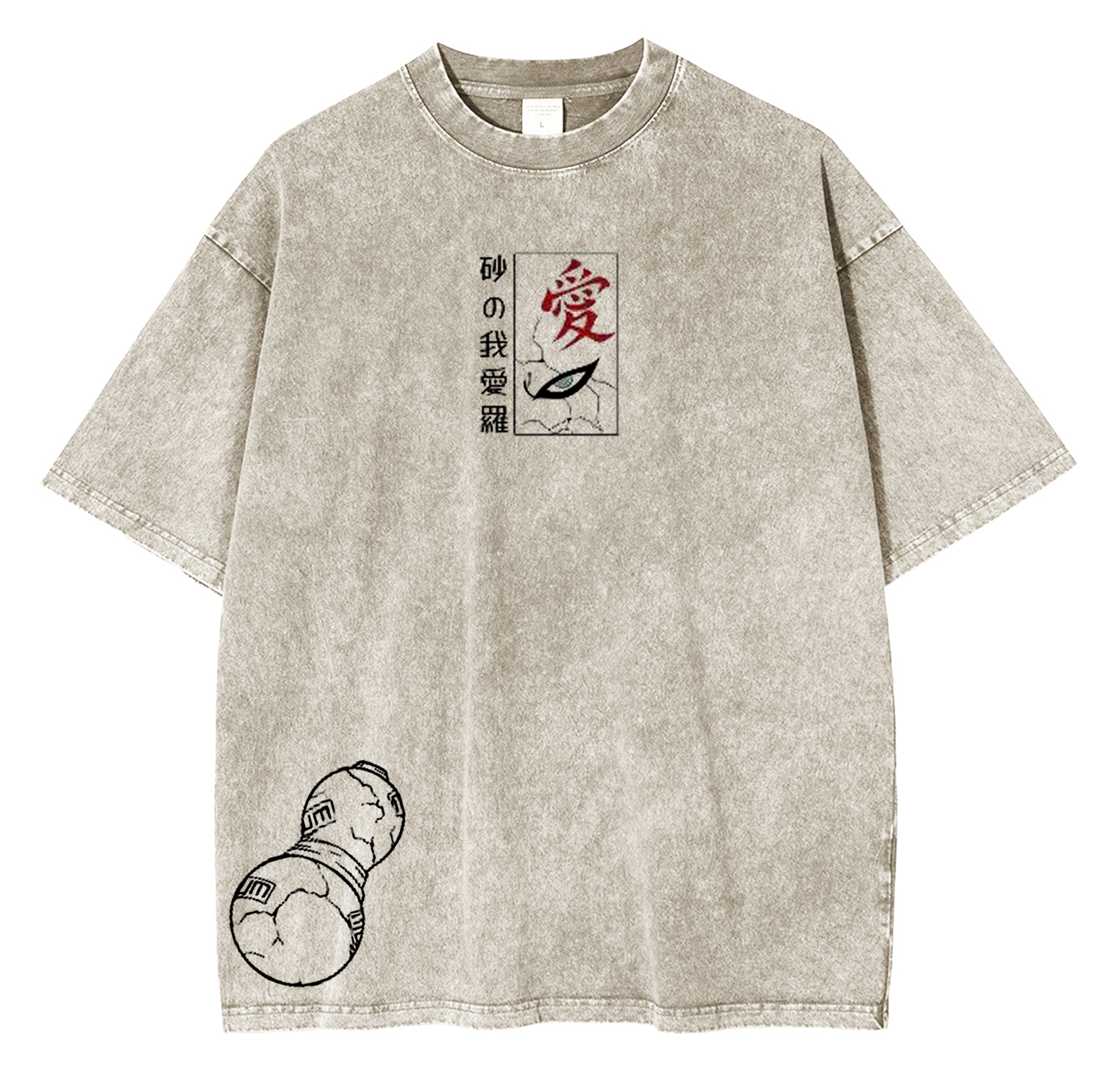 Naruto Anime Unsiex Washed T-Shirt