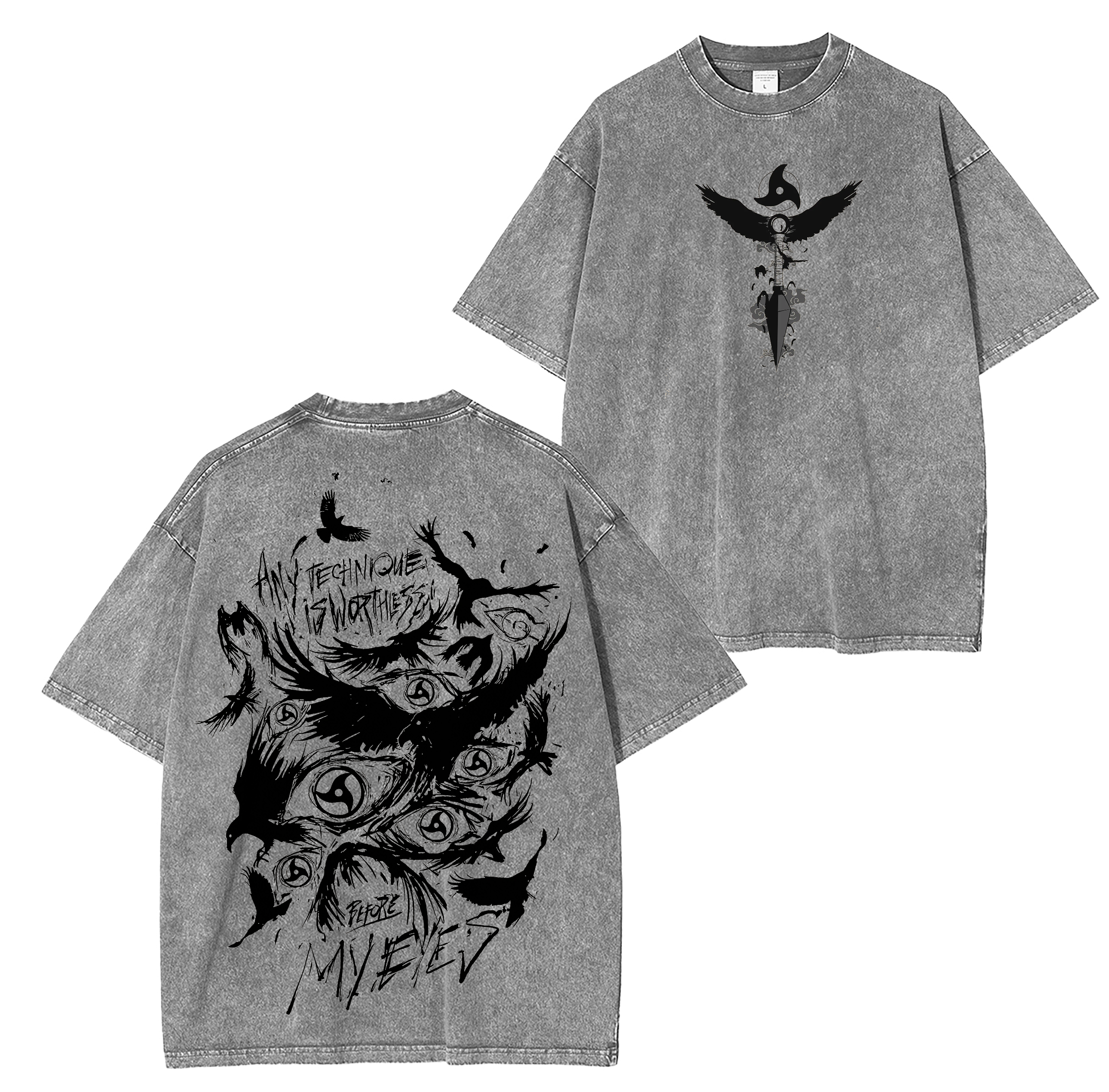 Naruto Anime Unsiex Washed T-Shirt