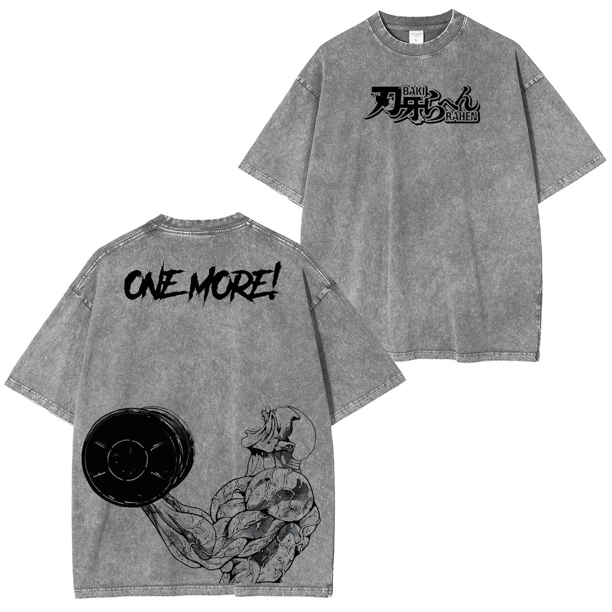 Jack Hanma ONE MORE Unsiex Washed T-Shirt