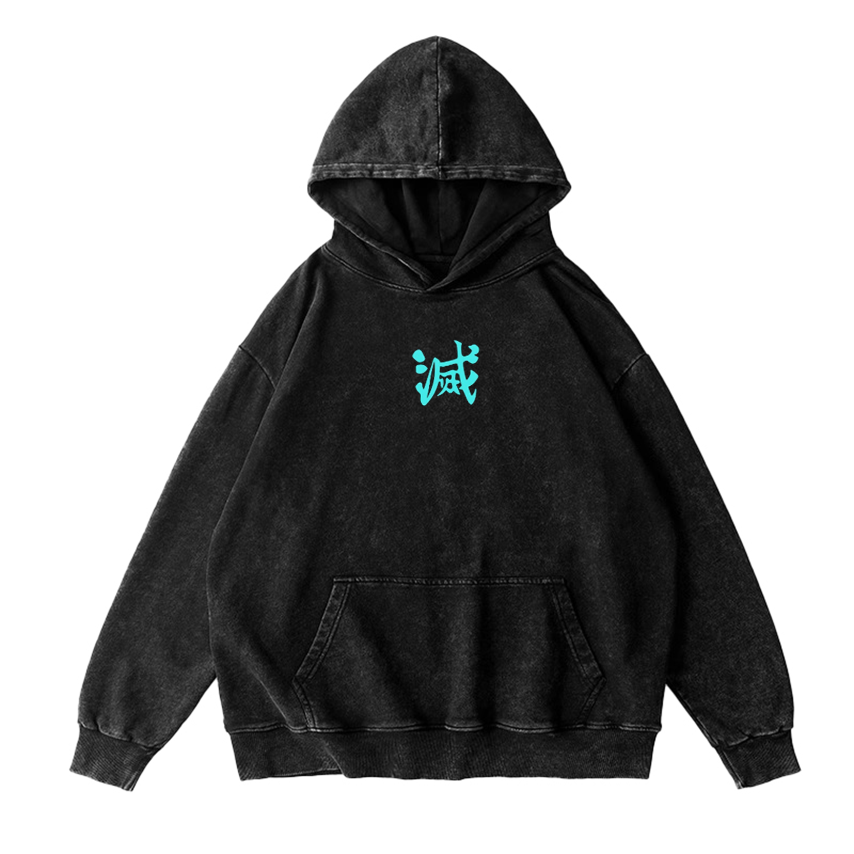 Tokito Muichiro,Demon Slayer Anime Washed Hooded Sweatshirt