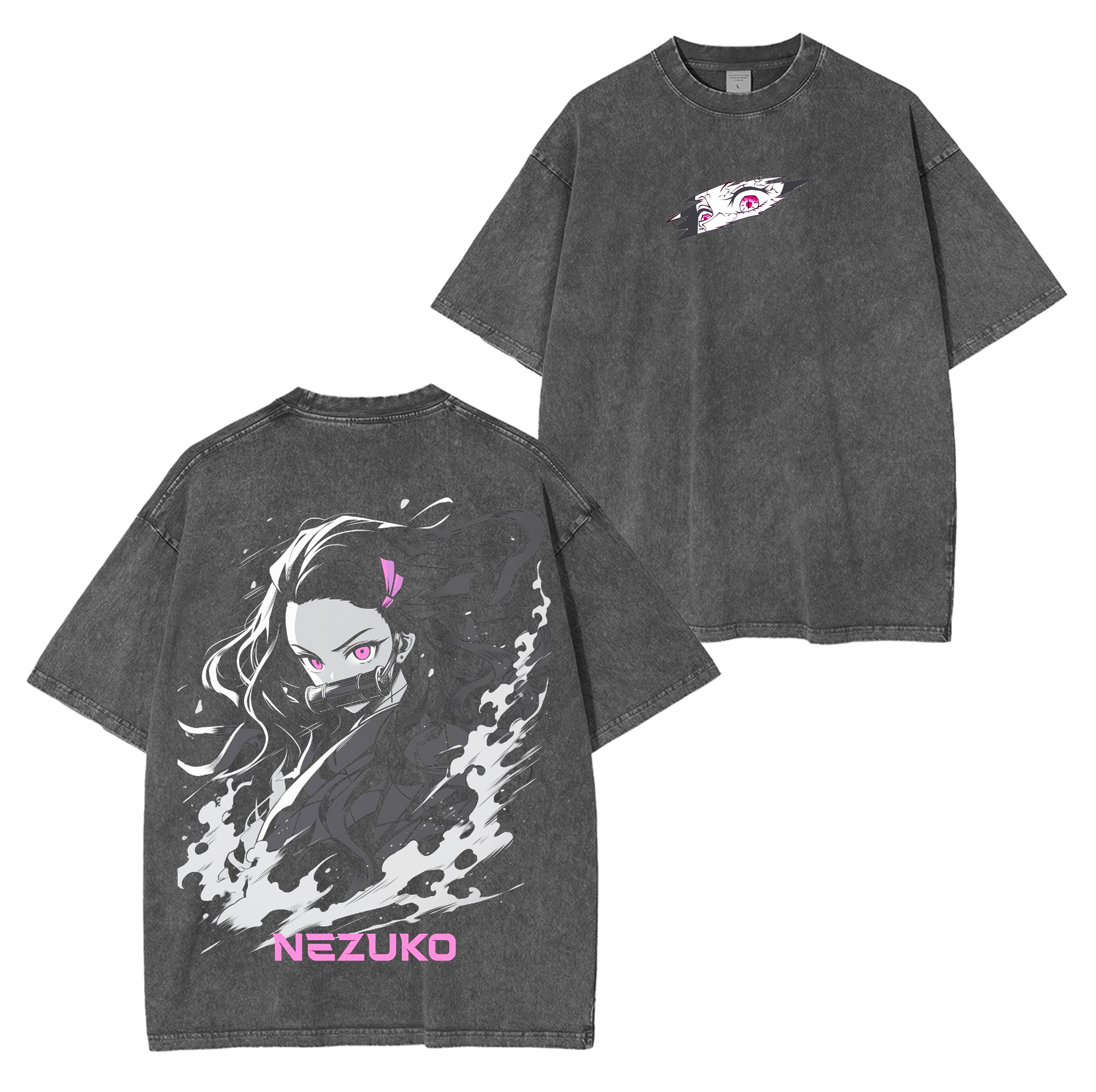 Demon Slayer Anime  Unsiex Washed T-Shirt
