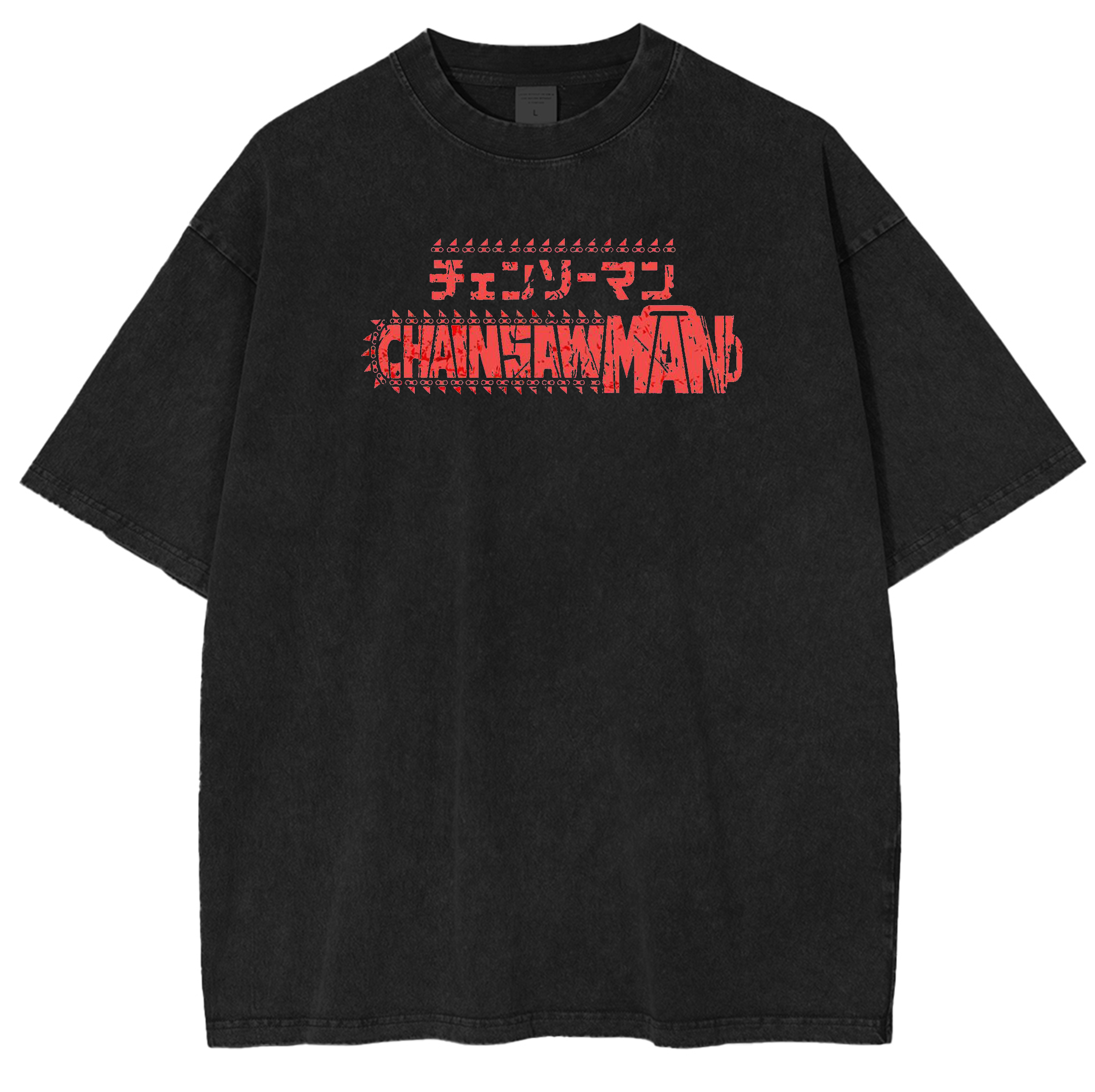 Chainsaw Man Anime Unsiex Washed T-Shirt