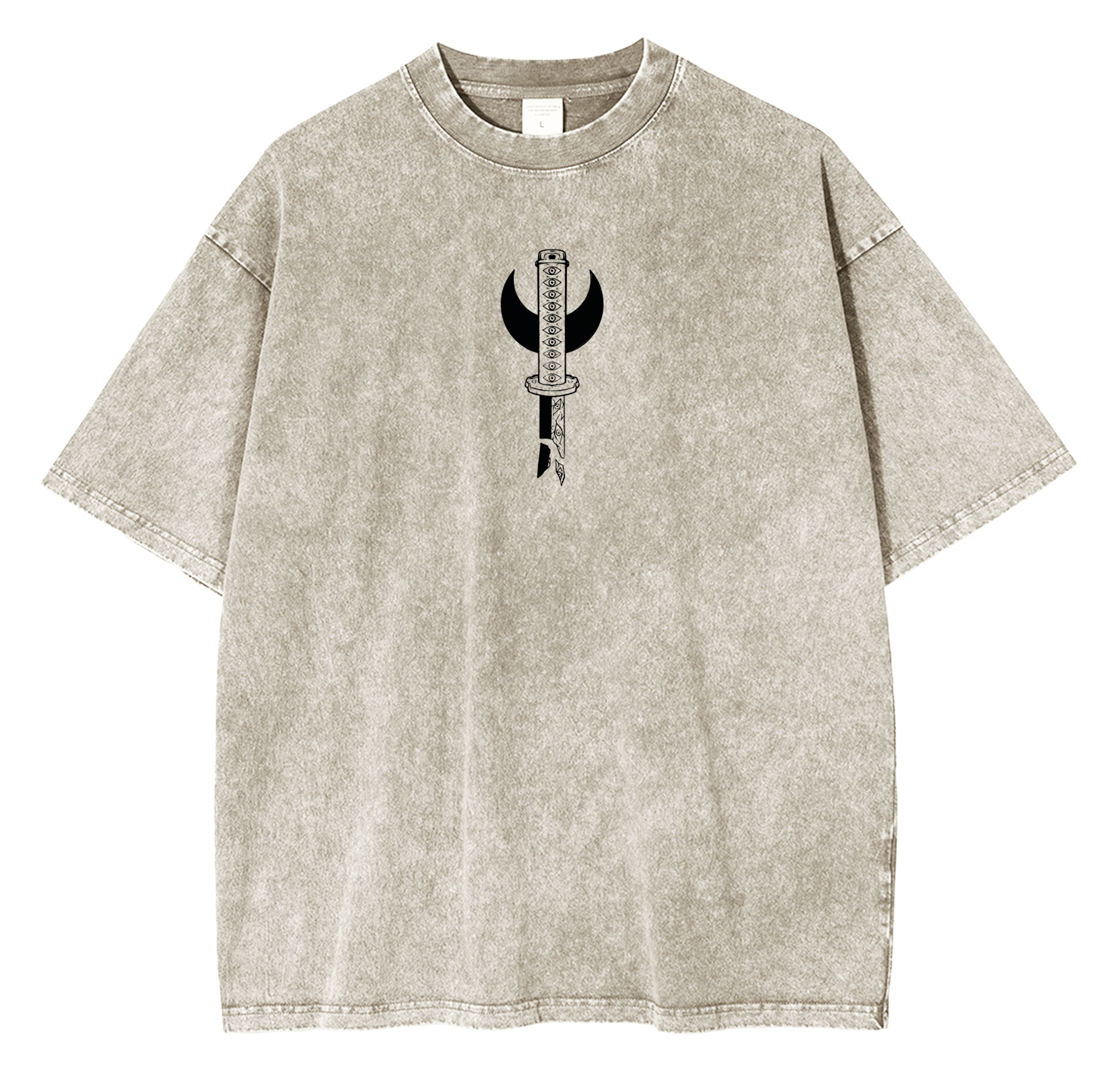 Demon Slayer Kokushibo Anime Unsiex Washed T-Shirt