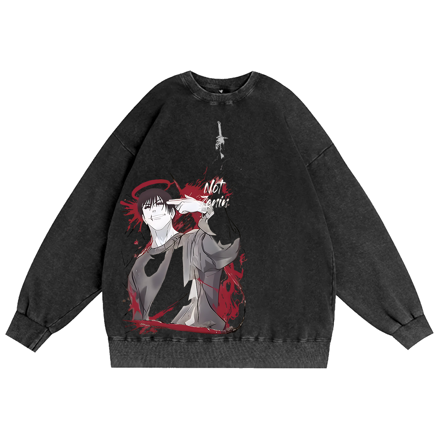 Jujutsu Kaisen Unisex Washed Crewneck Sweatshirt