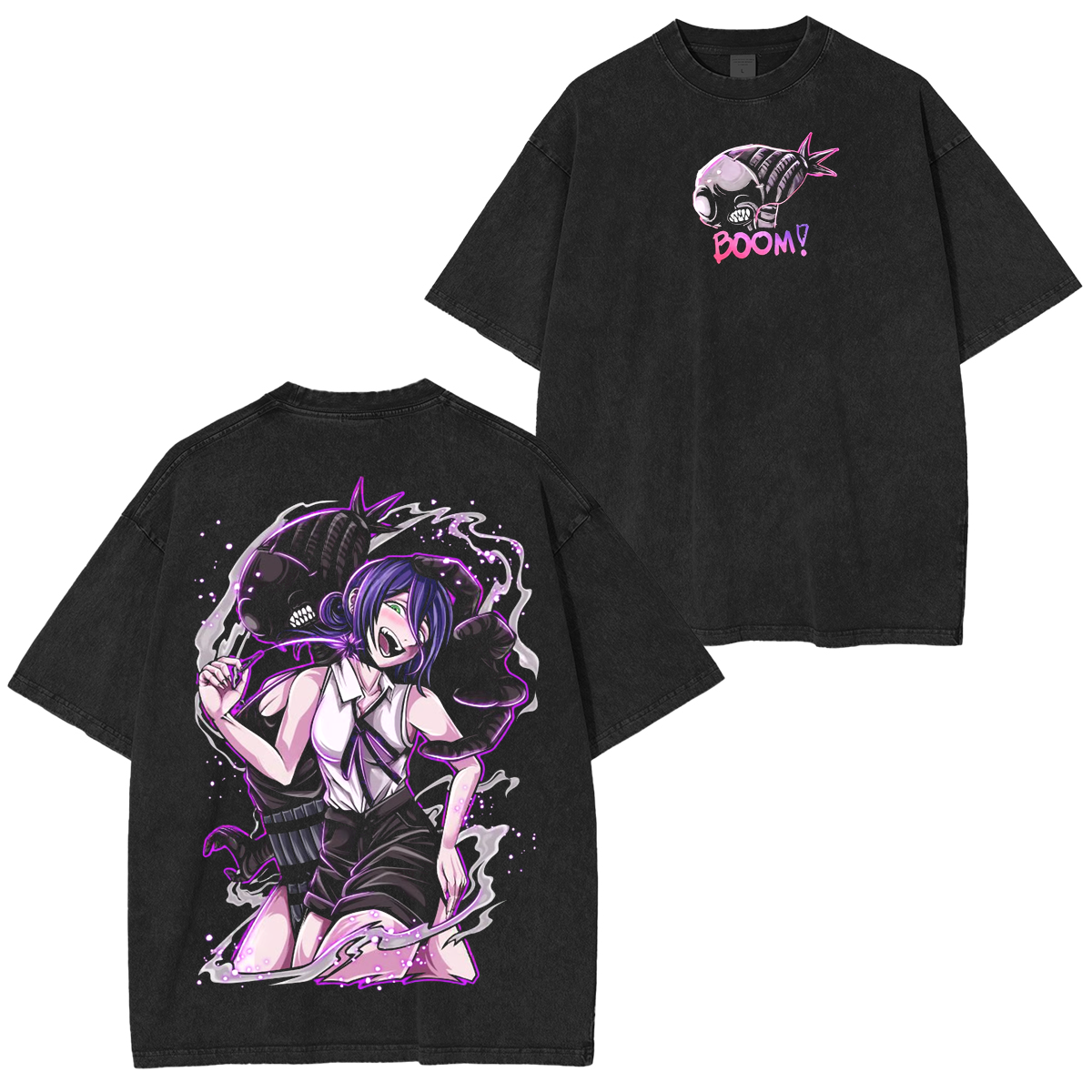 Reze,Chainsaw Man Anime  Washed T-shirt/Crewneck/Hoodie