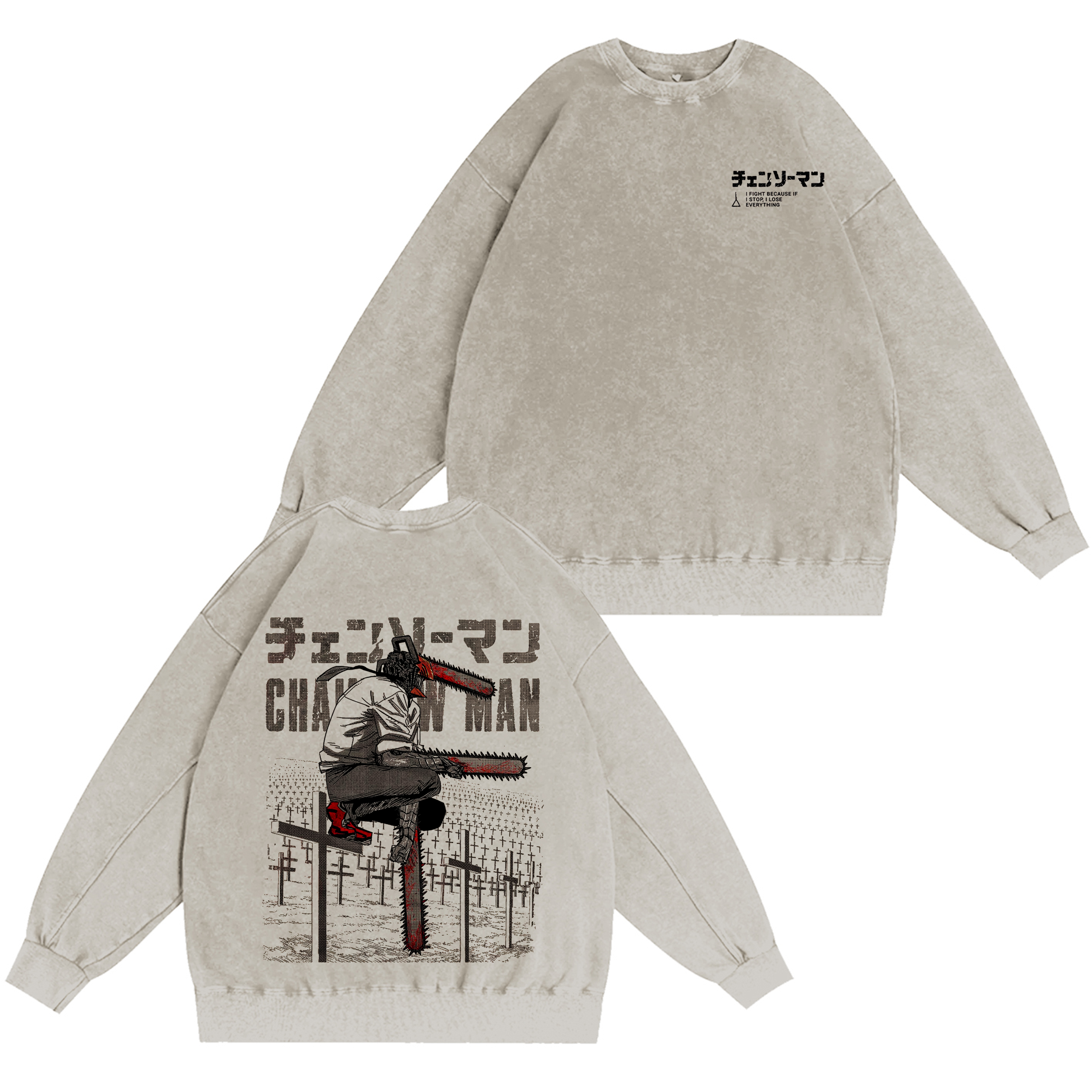 Chainsaw Man Washed T-shirt/Crewneck/Hoodie