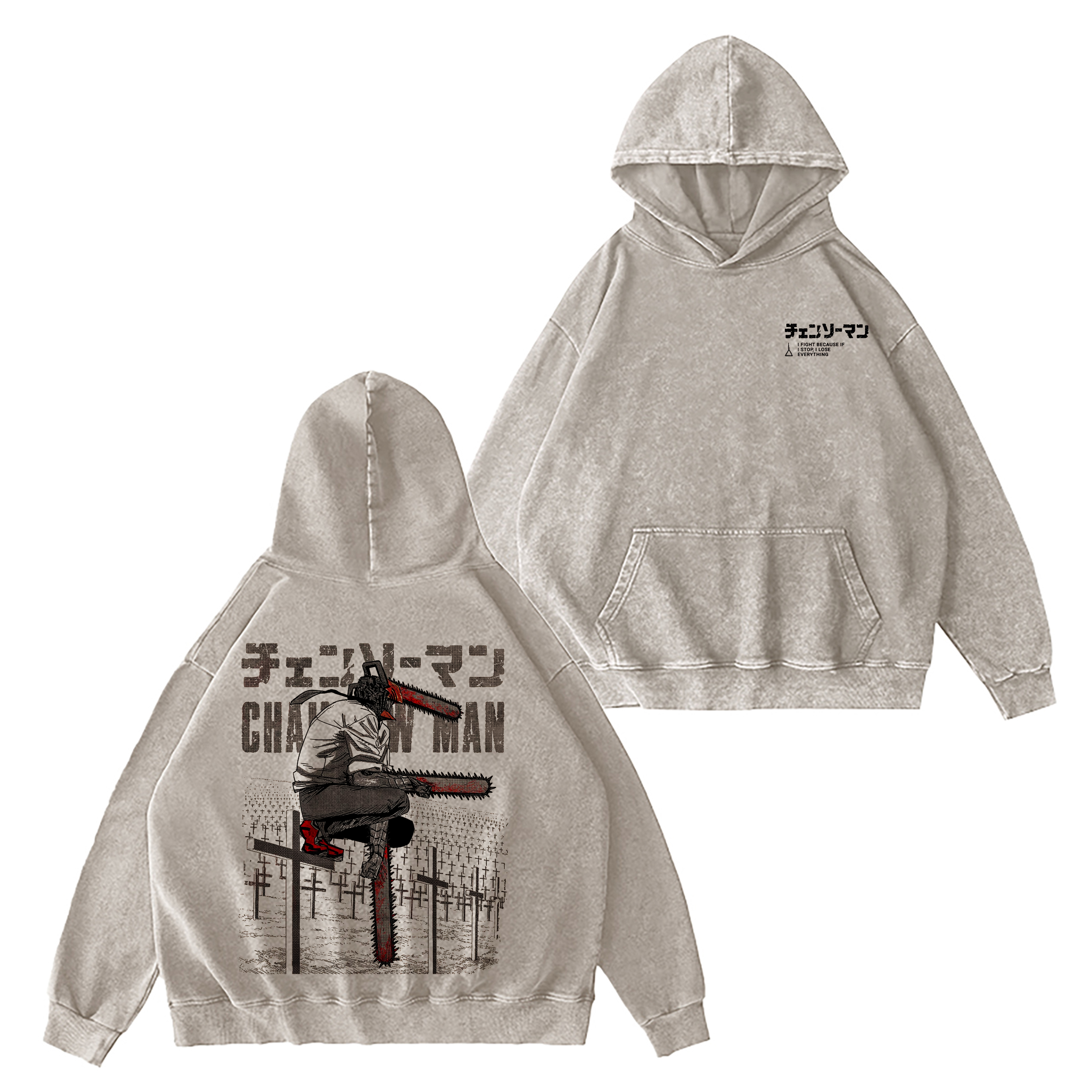 Chainsaw Man Washed T-shirt/Crewneck/Hoodie