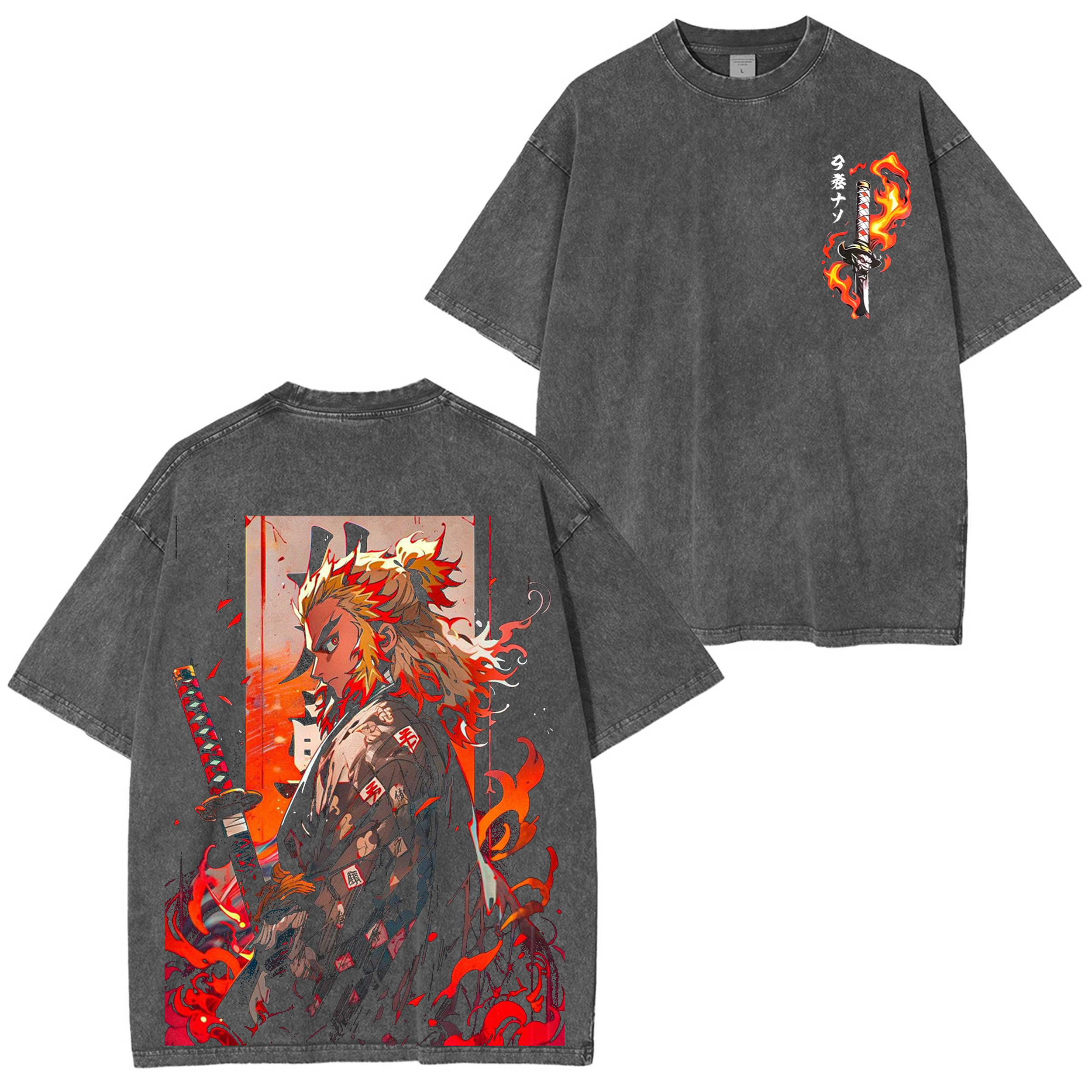 Demon Slayer Anime Washed T-shirt/Crewneck/Hoodie