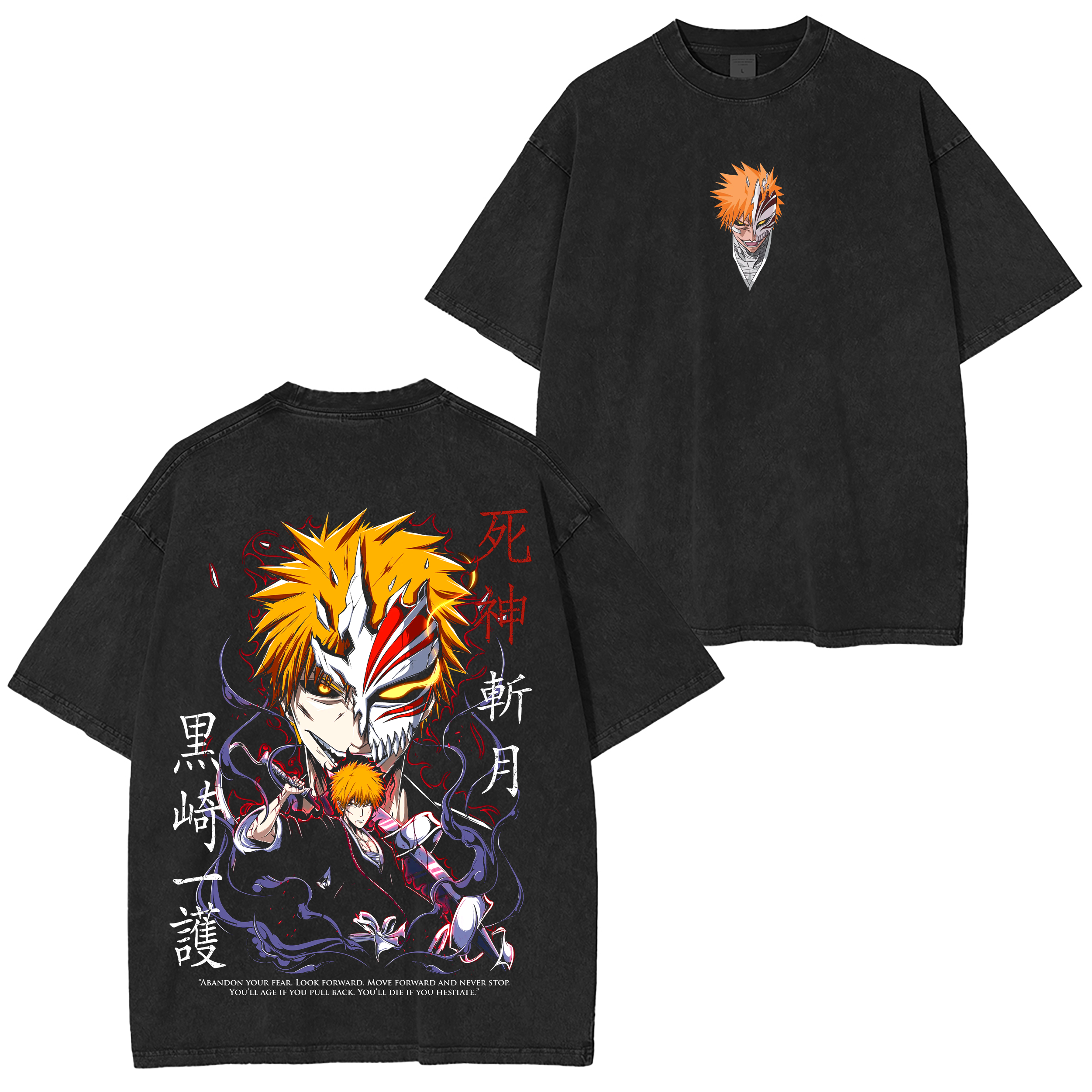 Vintage Bleach Anime Washed T-shirt/Crewneck/Hoodie