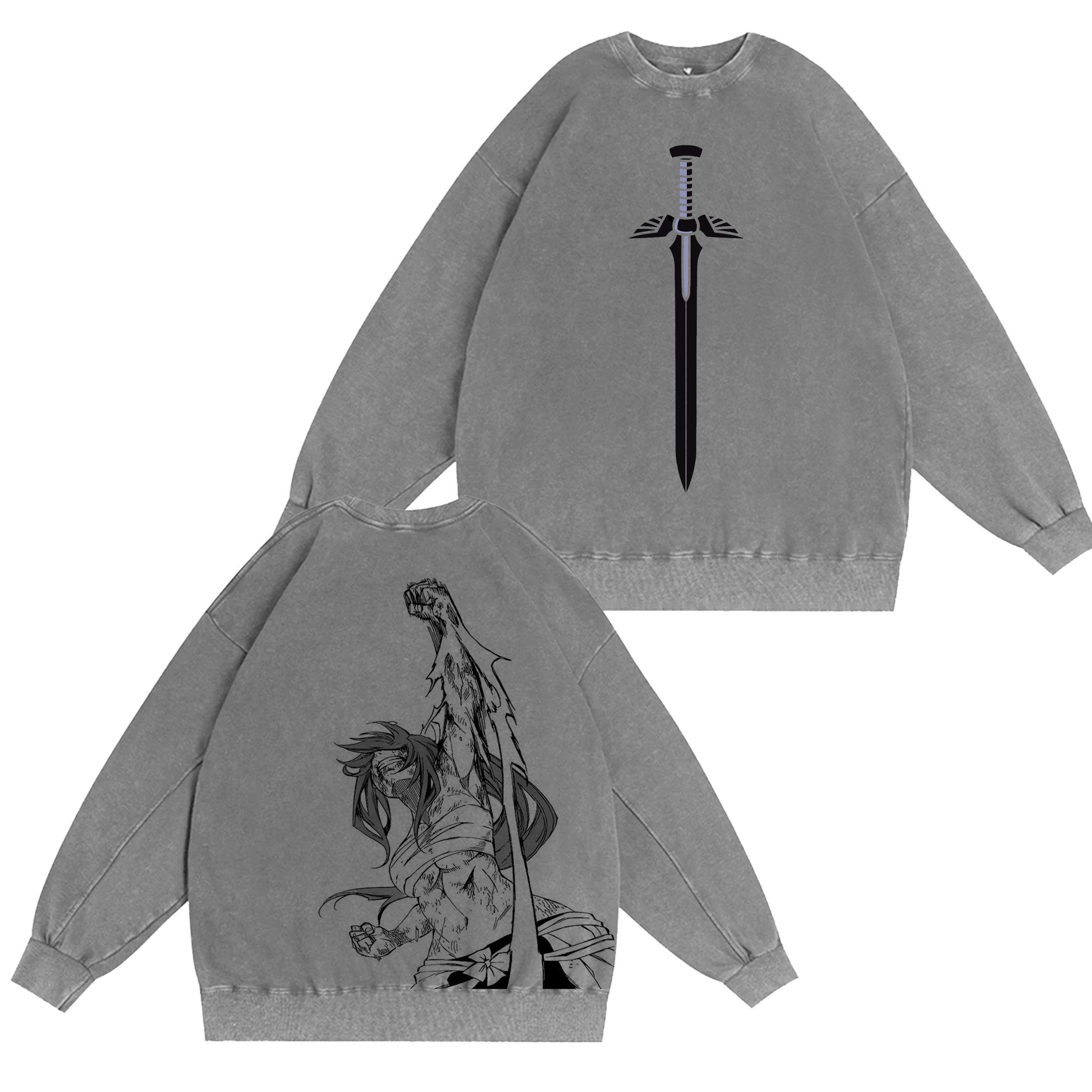 Fairy Tail Anime Washed T-shirt/Crewneck/Hoodie