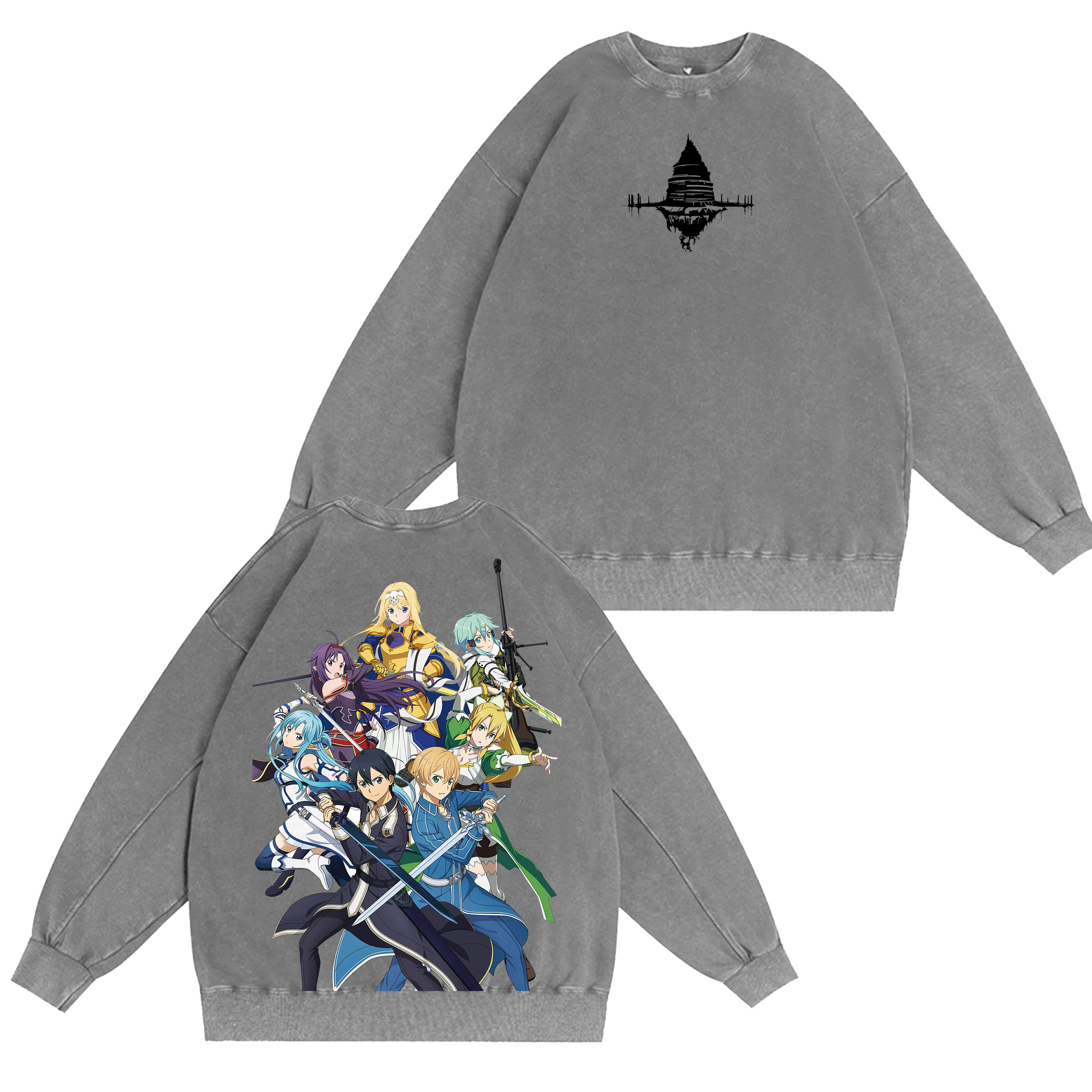 Sword Art Online Anime Washed T-shirt/Crewneck/Hoodie