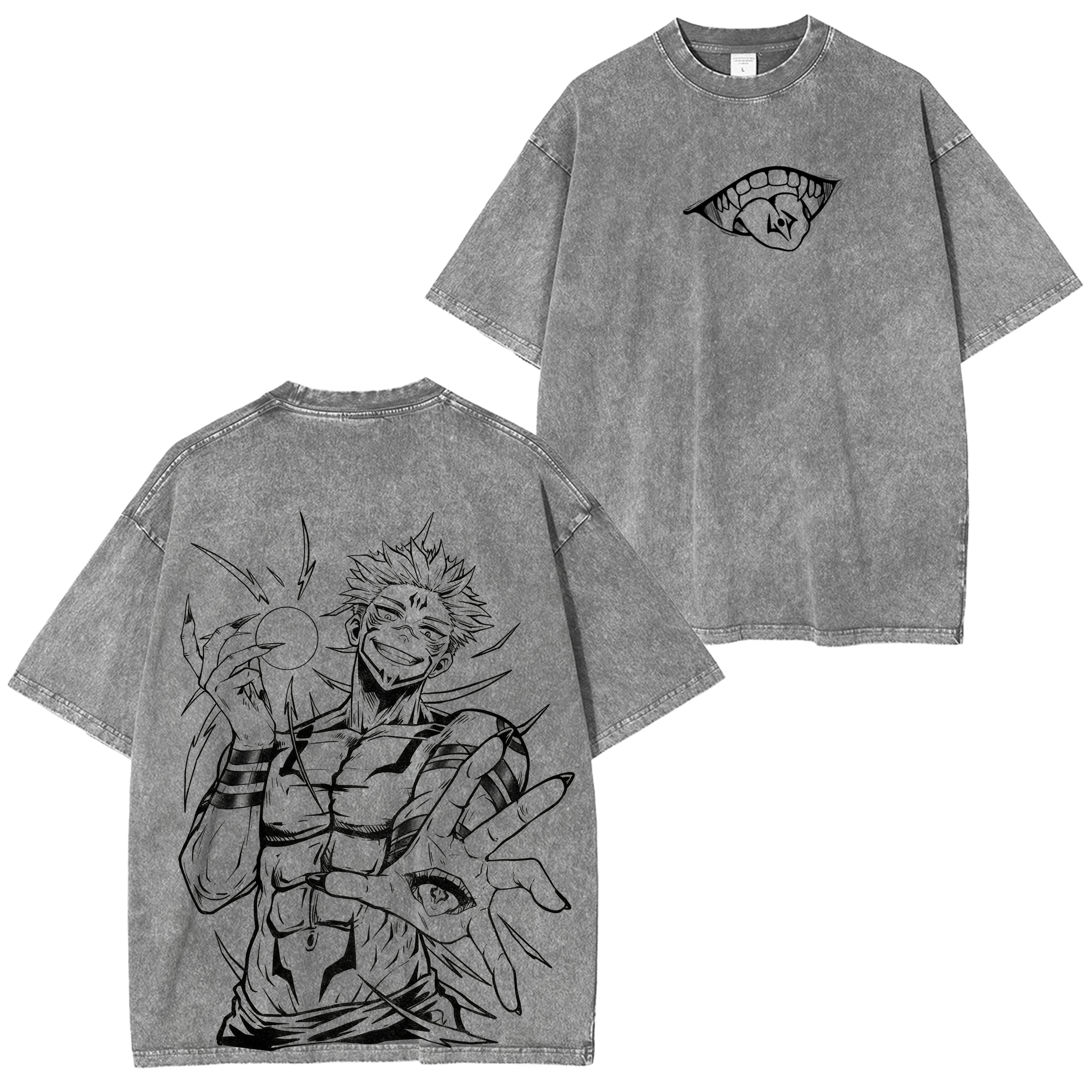 Ryomen Sukuna ,Jujutsu Kaisen  Anime Washed T-shirt/Crewneck/Hoodie