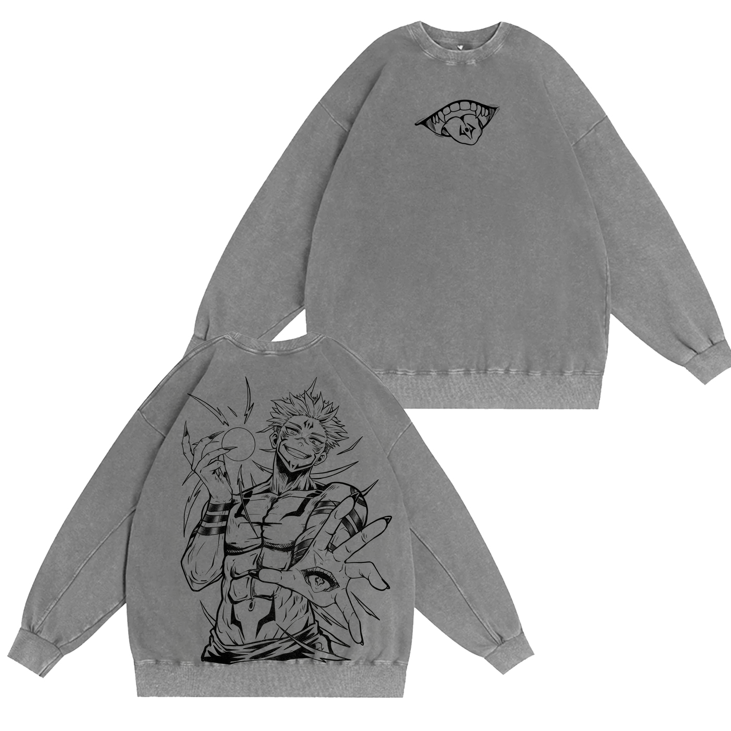 Ryomen Sukuna ,Jujutsu Kaisen  Anime Washed T-shirt/Crewneck/Hoodie