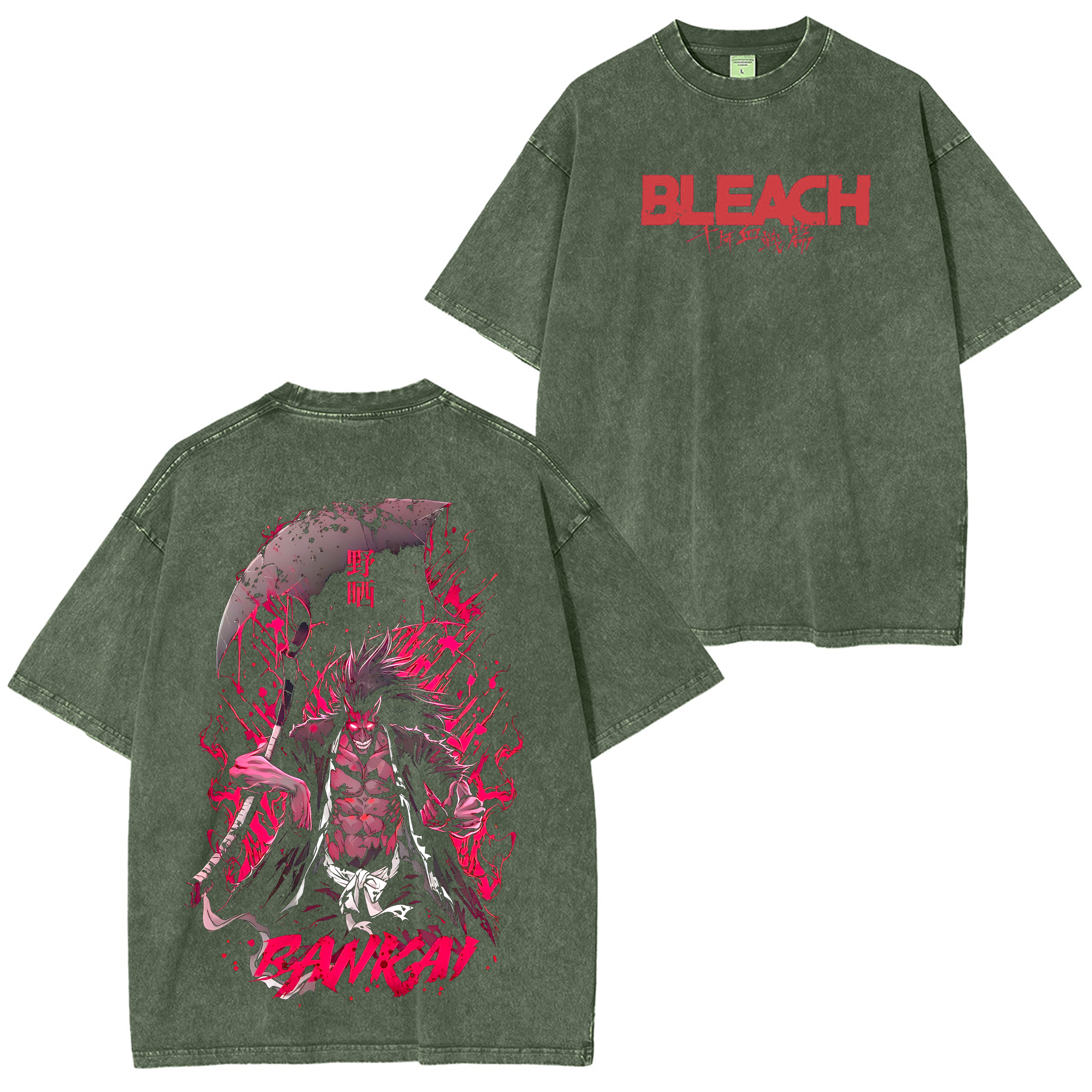 Bleach Anime Washed T-shirt/Crewneck/Hoodie