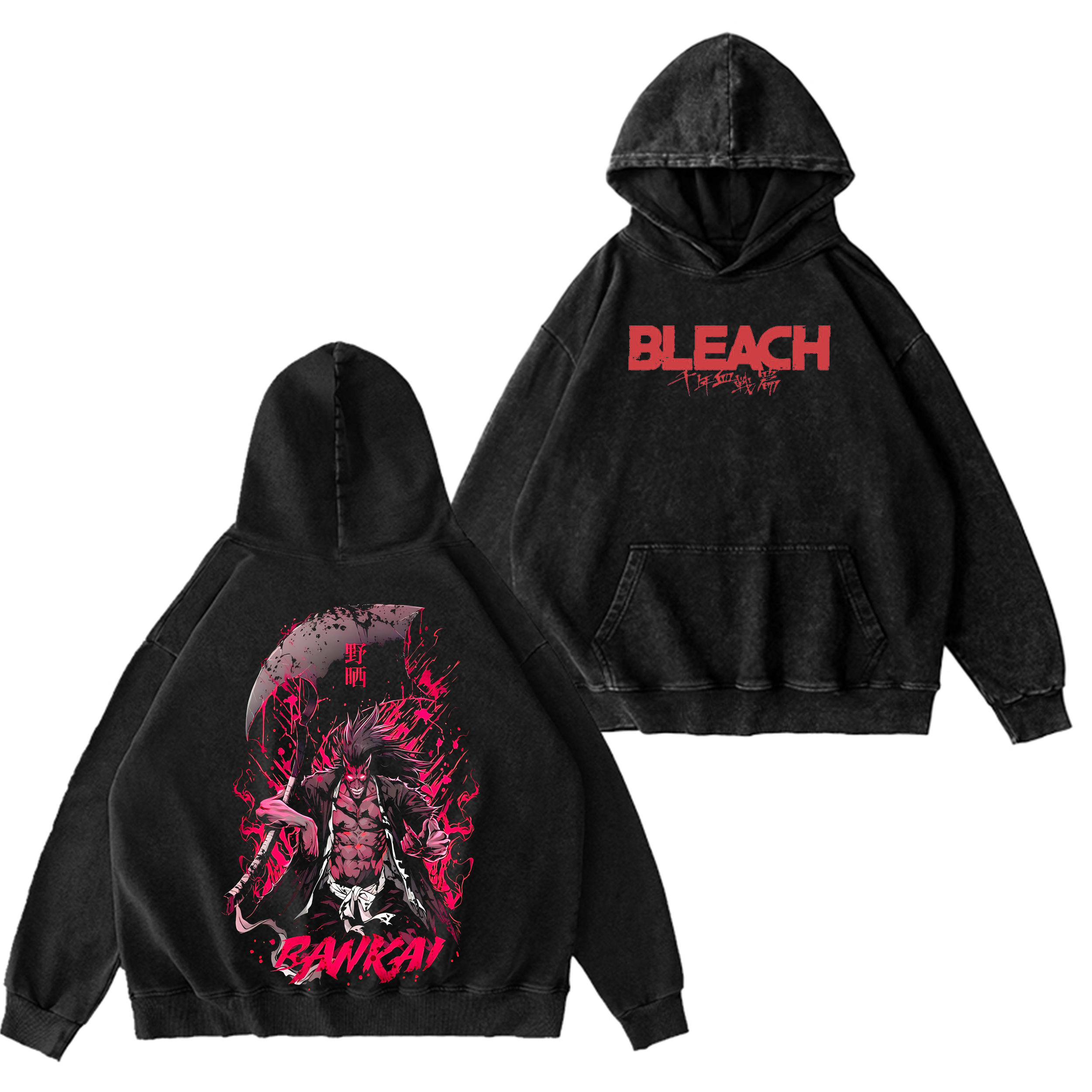 Bleach Anime Washed T-shirt/Crewneck/Hoodie