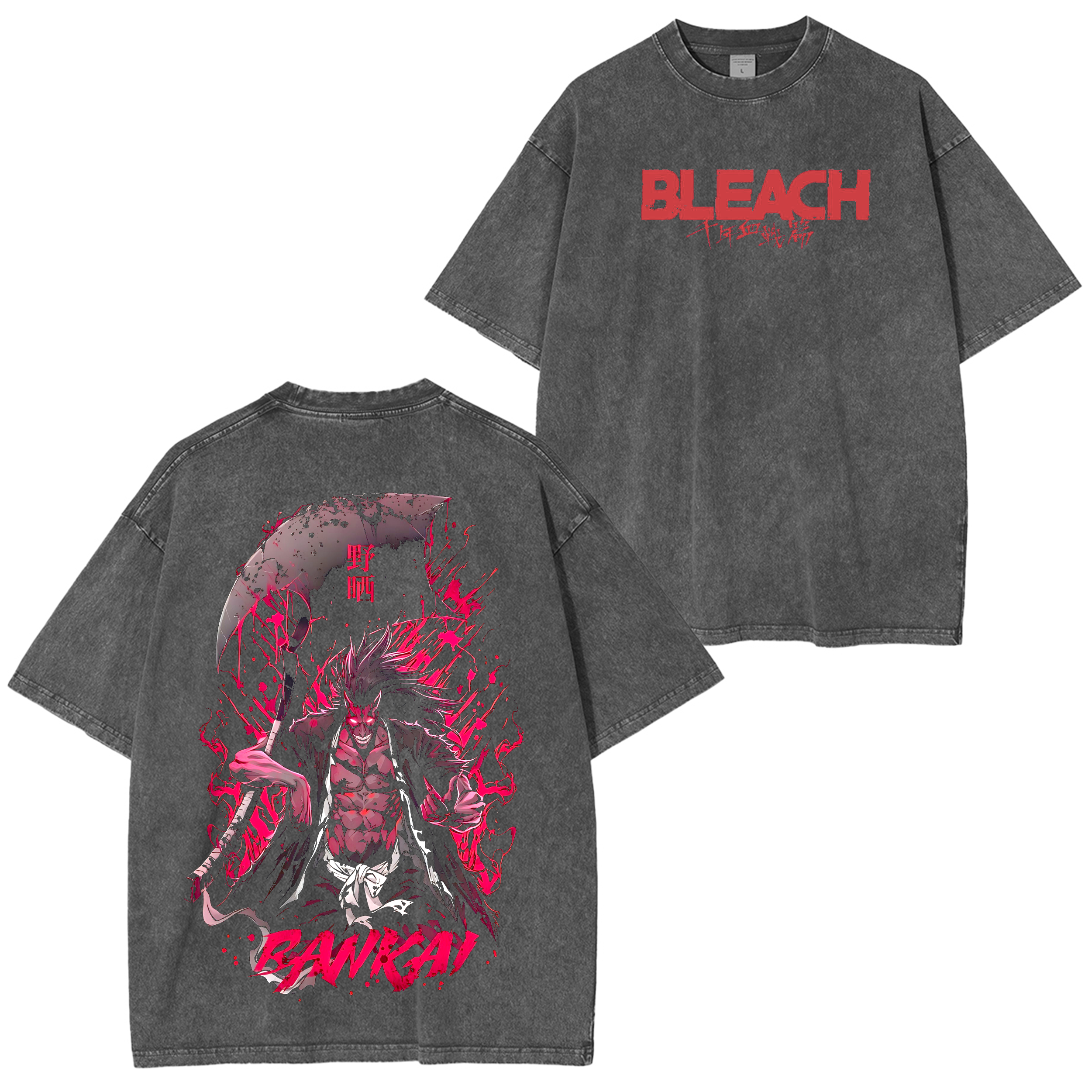Bleach Anime Washed T-shirt/Crewneck/Hoodie