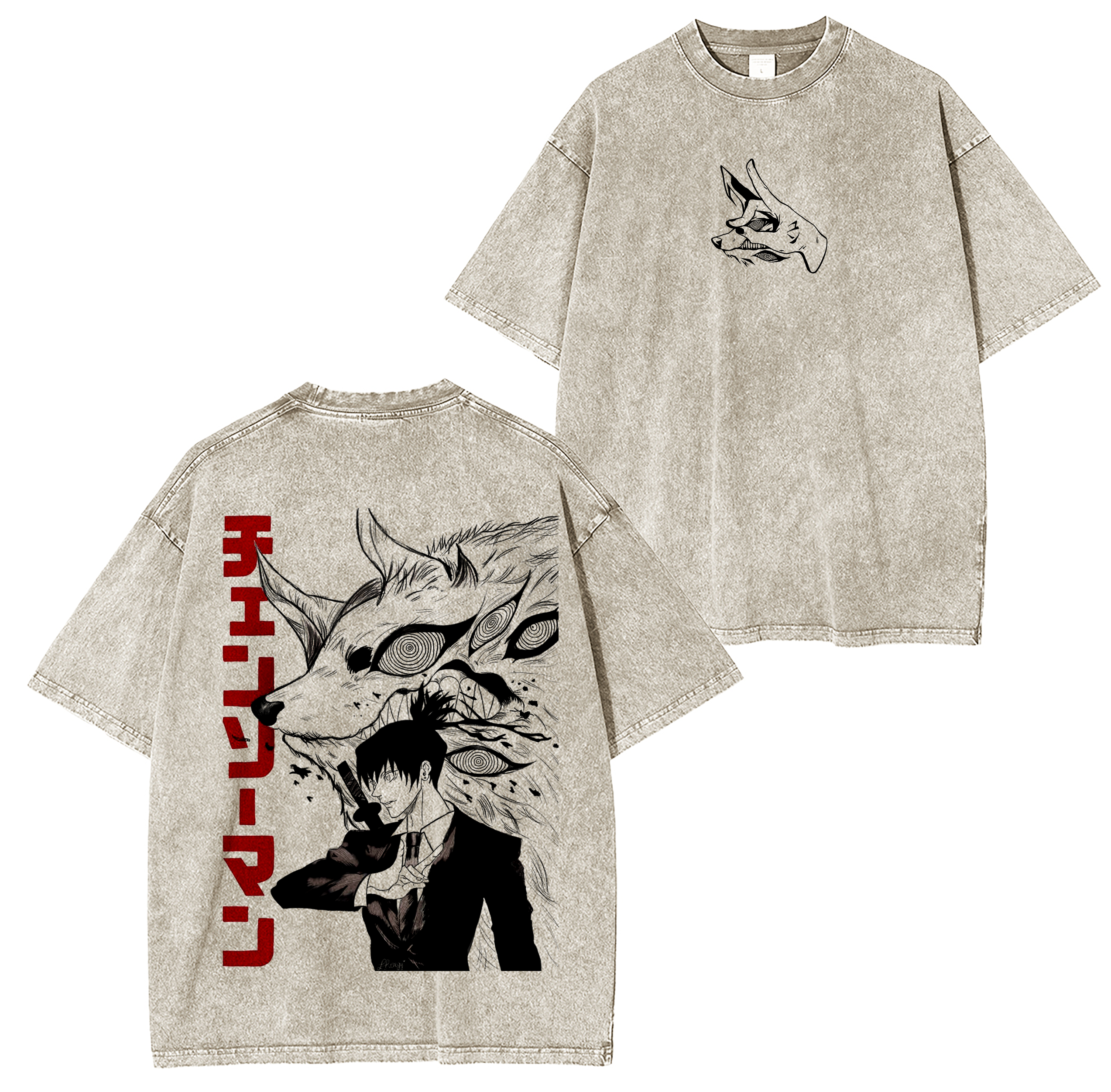 Chainsaw Man Washed T-shirt/Crewneck/Hoodie