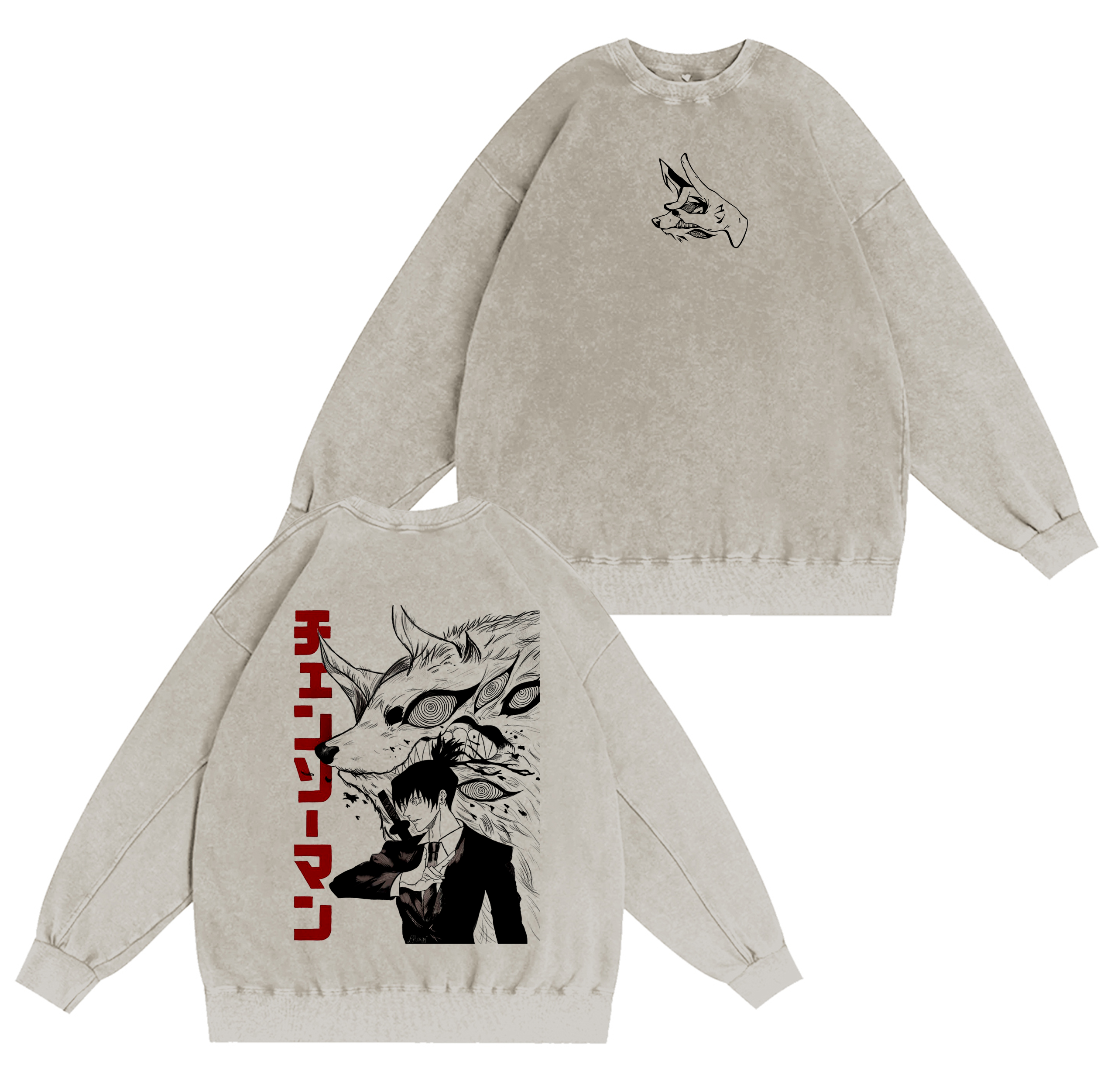 Chainsaw Man Washed T-shirt/Crewneck/Hoodie