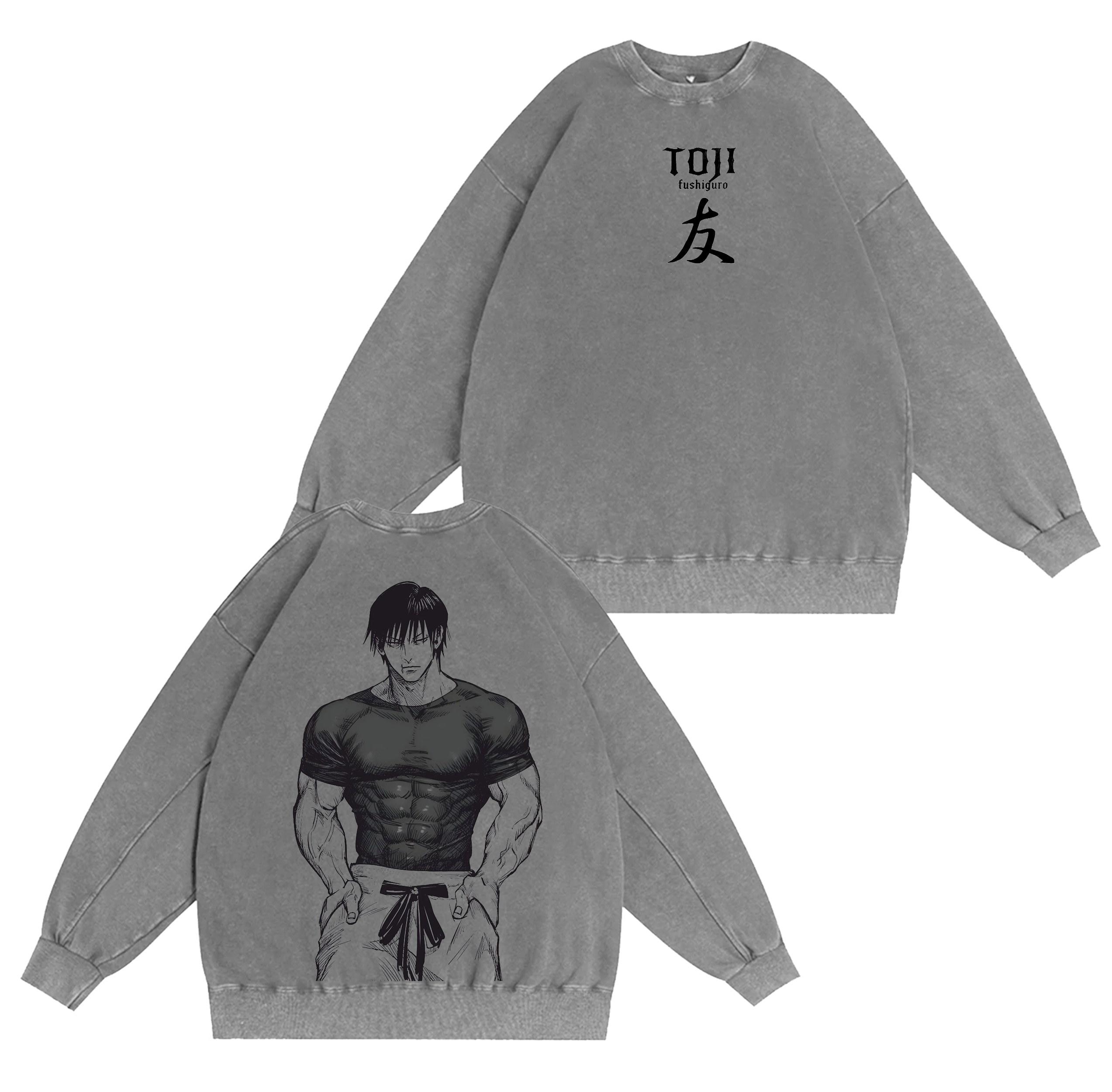 Toji Fushiguro, Jujutsu Kaisen Anime Washed T-shirt/Crewneck/Hoodie