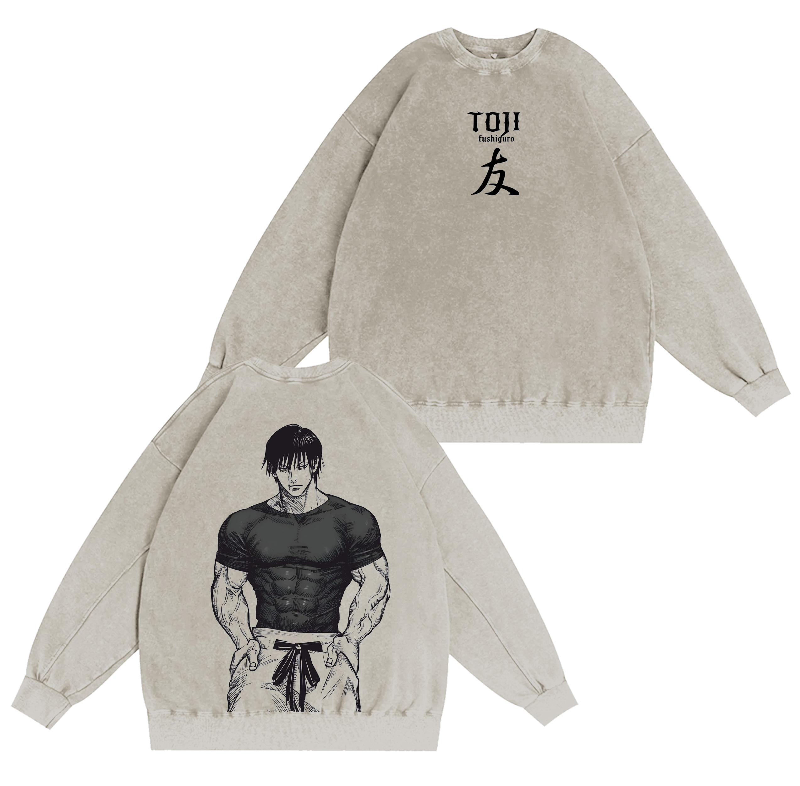 Toji Fushiguro, Jujutsu Kaisen Anime Washed T-shirt/Crewneck/Hoodie