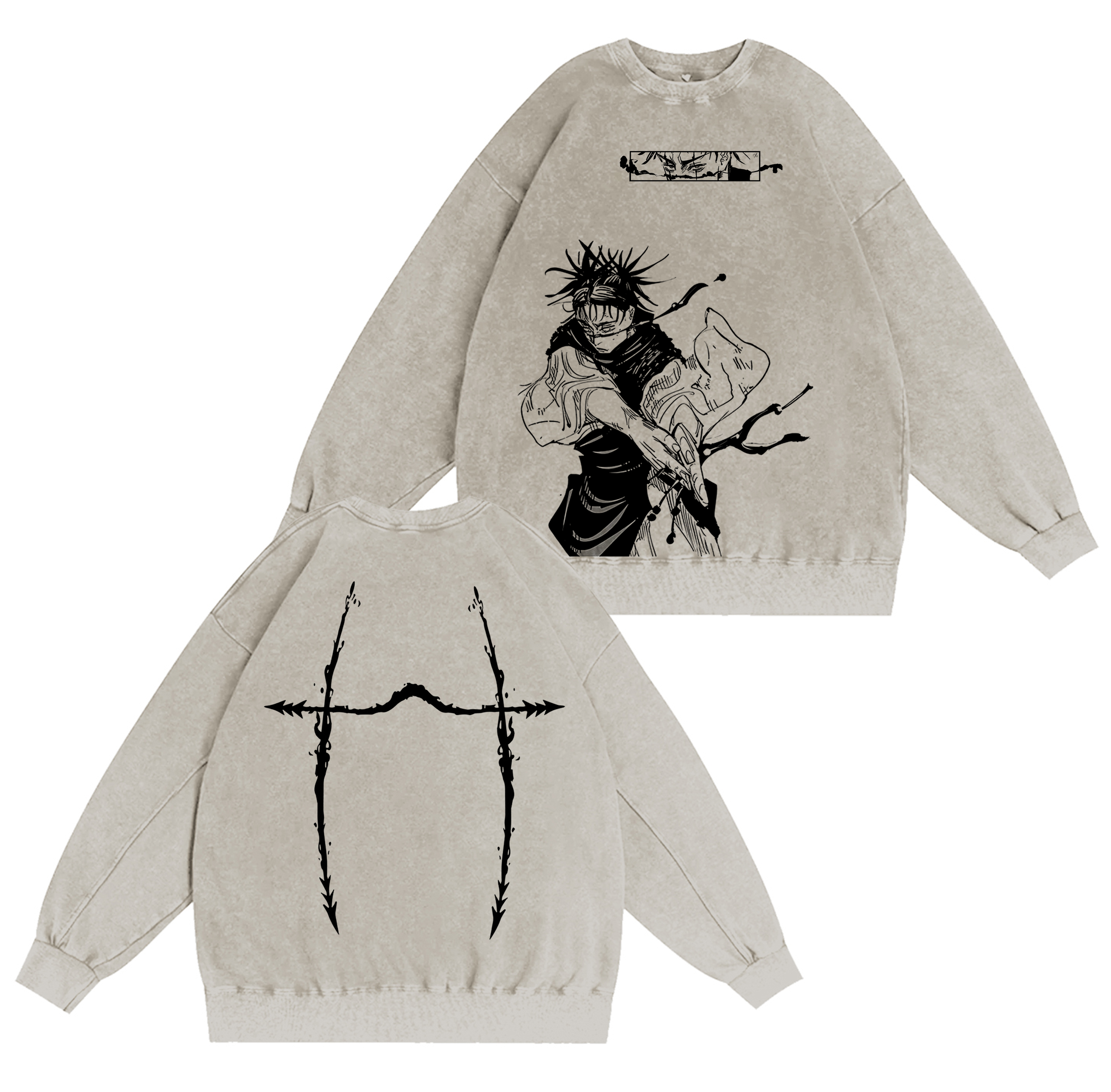 Jujutsu Kaisen Anime Washed T-shirt/Crewneck/Hoodie