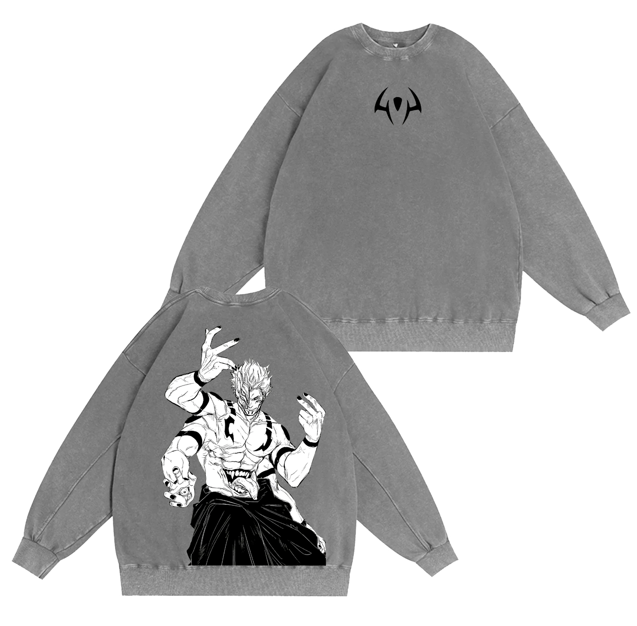 Sukuna "Jujutsu Kaisen"Washed T-shirt/Crewneck/Hoodie