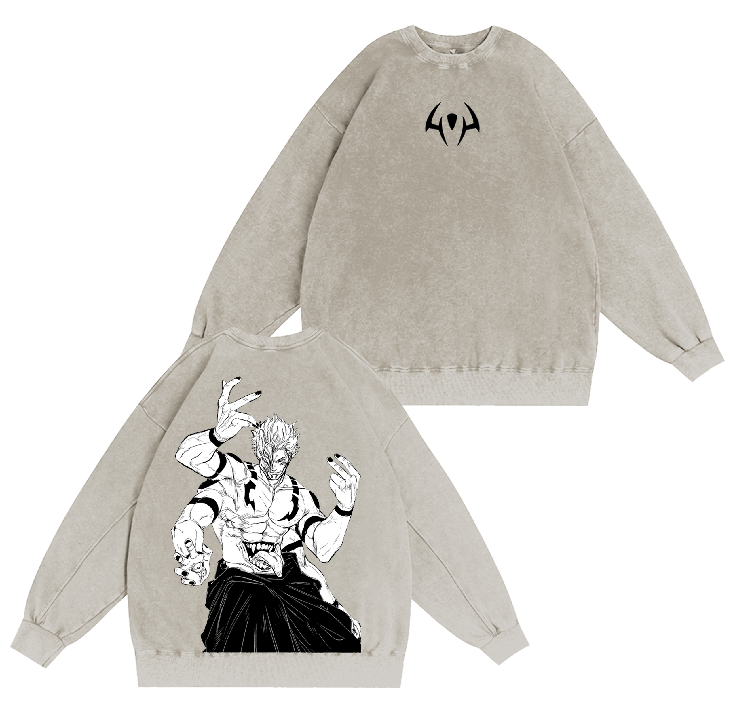 Sukuna "Jujutsu Kaisen"Washed T-shirt/Crewneck/Hoodie