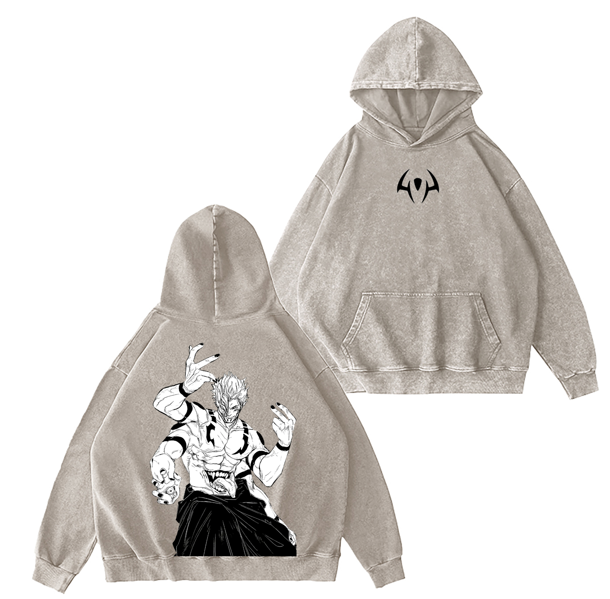Sukuna "Jujutsu Kaisen"Washed T-shirt/Crewneck/Hoodie