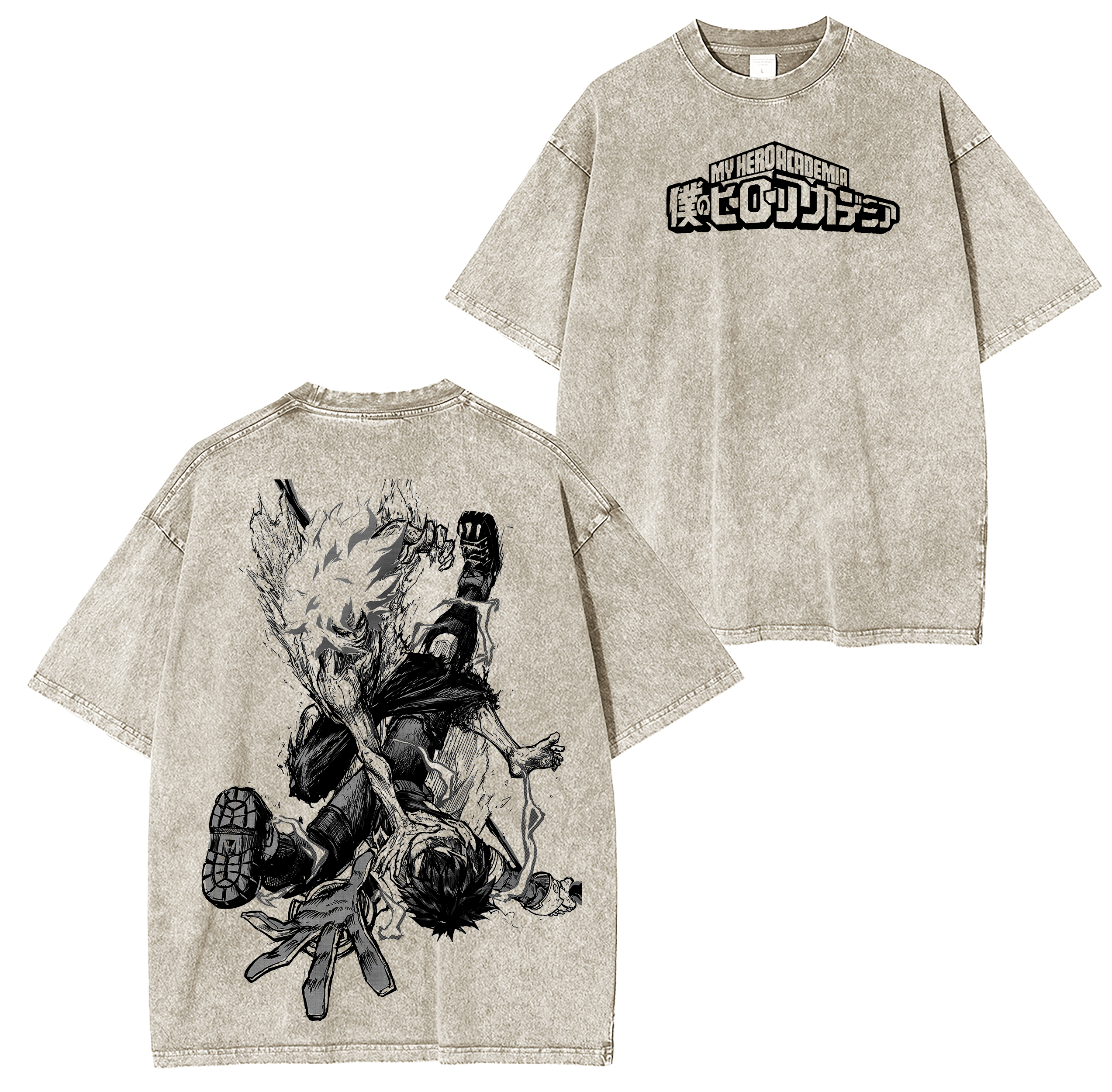 My Hero Academia Vintage Washed T-shirt/Crewneck/Hoodie