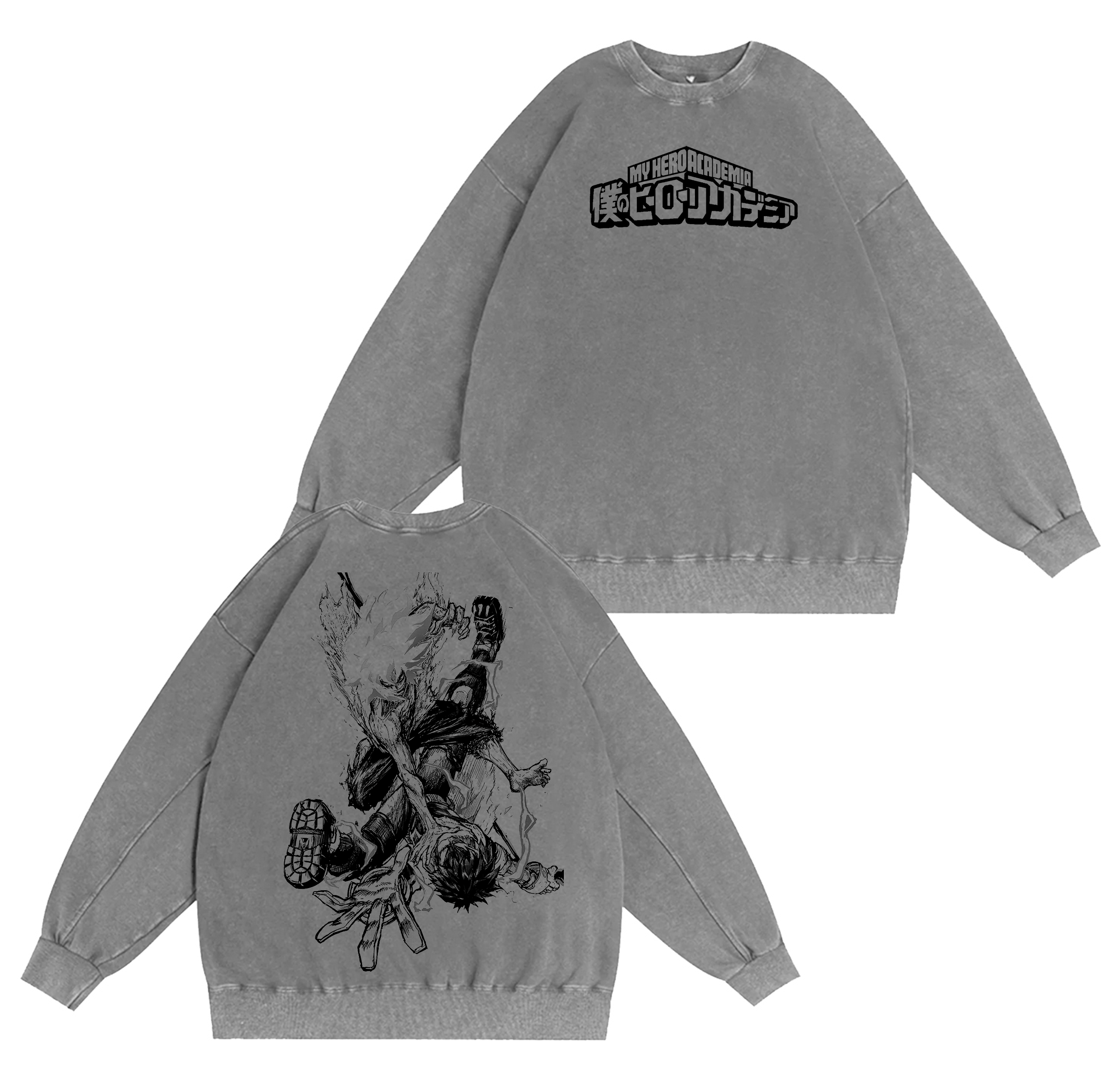 My Hero Academia Vintage Washed T-shirt/Crewneck/Hoodie