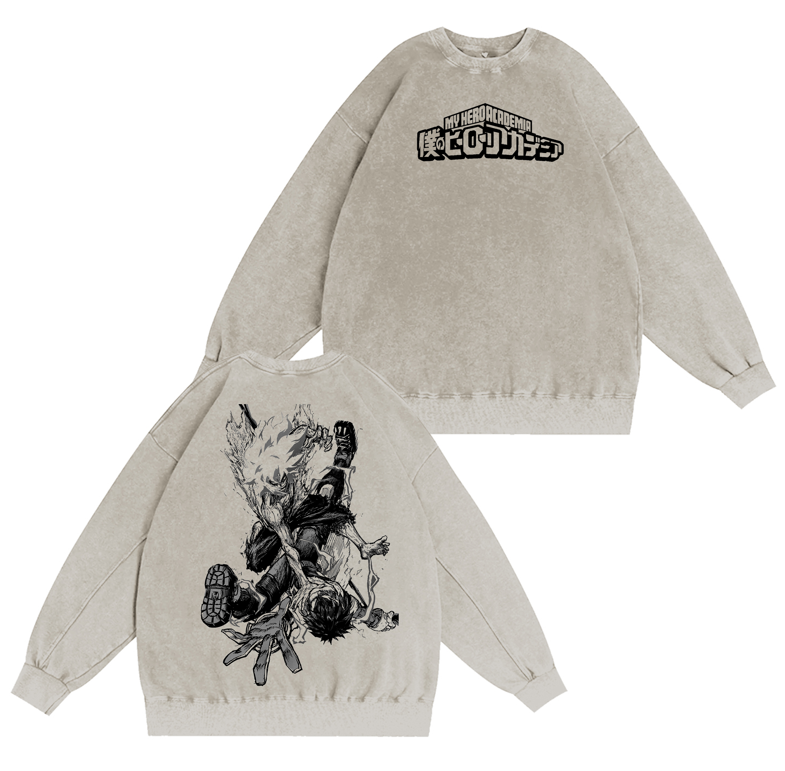 My Hero Academia Vintage Washed T-shirt/Crewneck/Hoodie