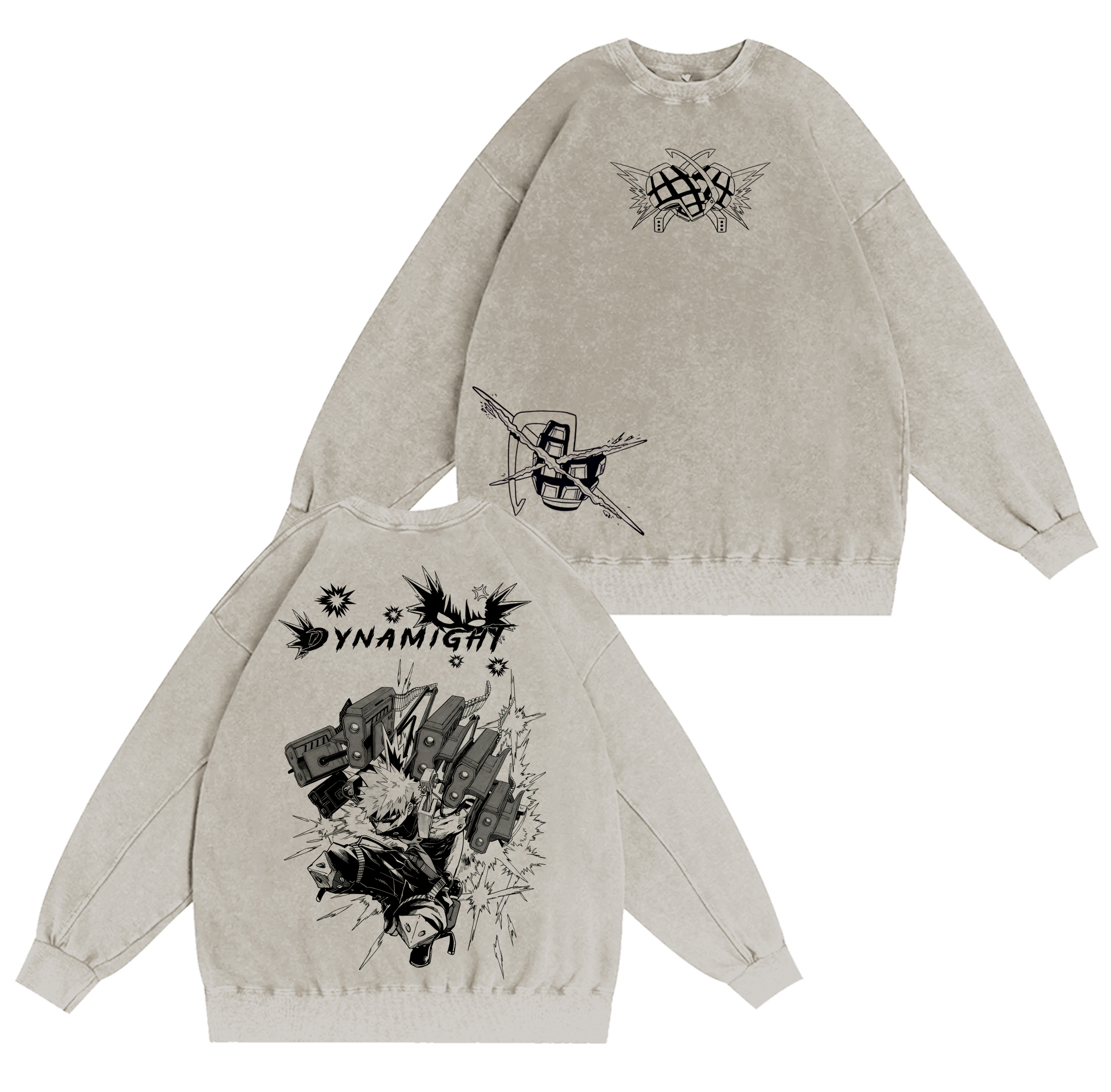 Bakugou Katsuki,My Hero Academia Vintage Washed T-shirt/Crewneck/Hoodie