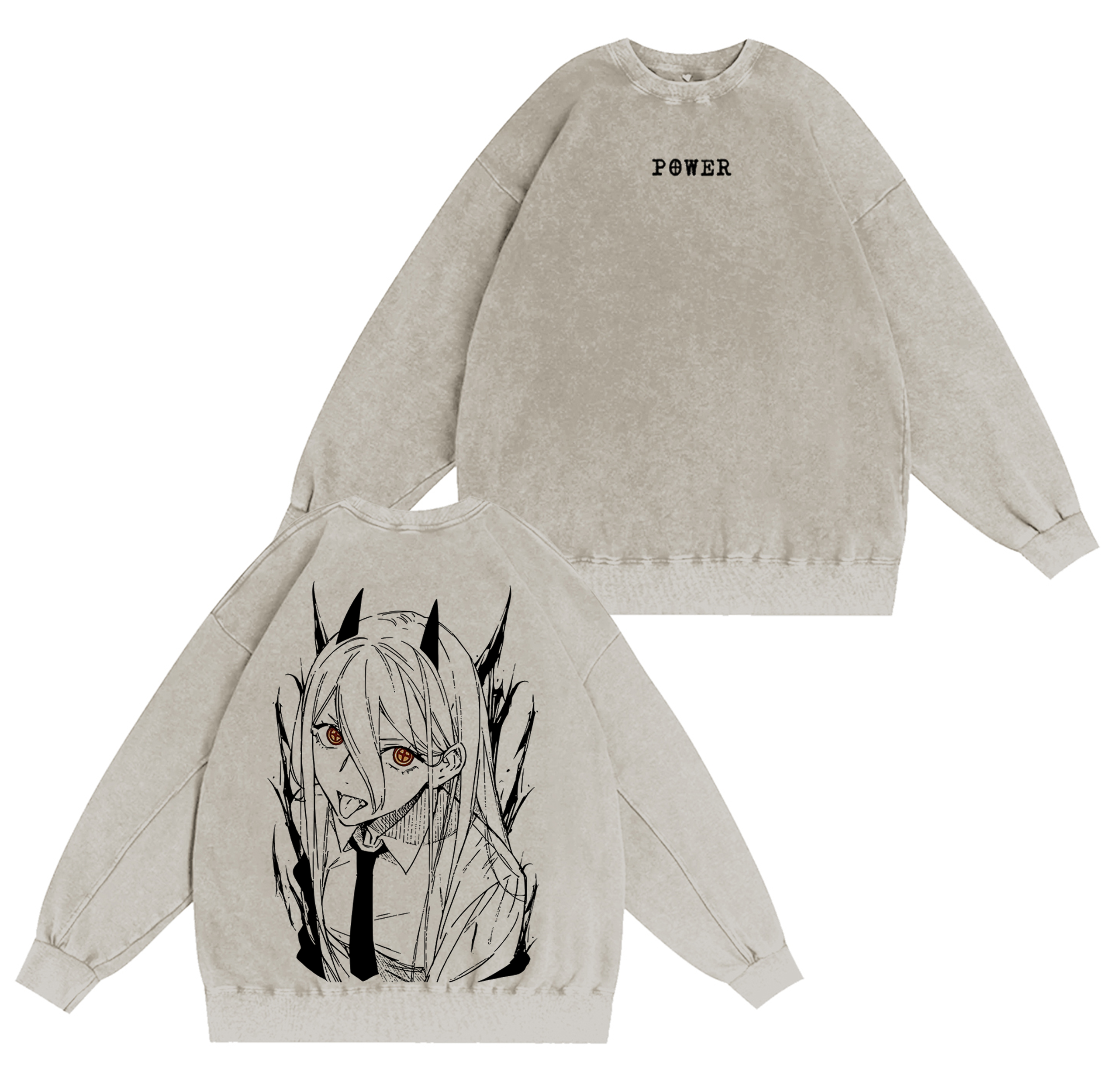 Chainsaw Man Power Washed T-shirt/Crewneck/Hoodie