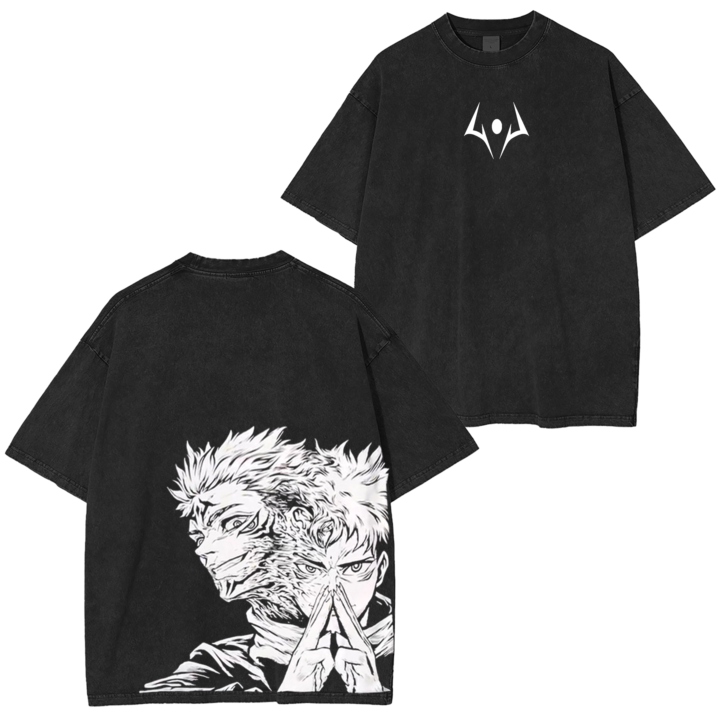 Sukuna -Jujutsu Kaisen Anime Washed T-shirt/Crewneck/Hoodie